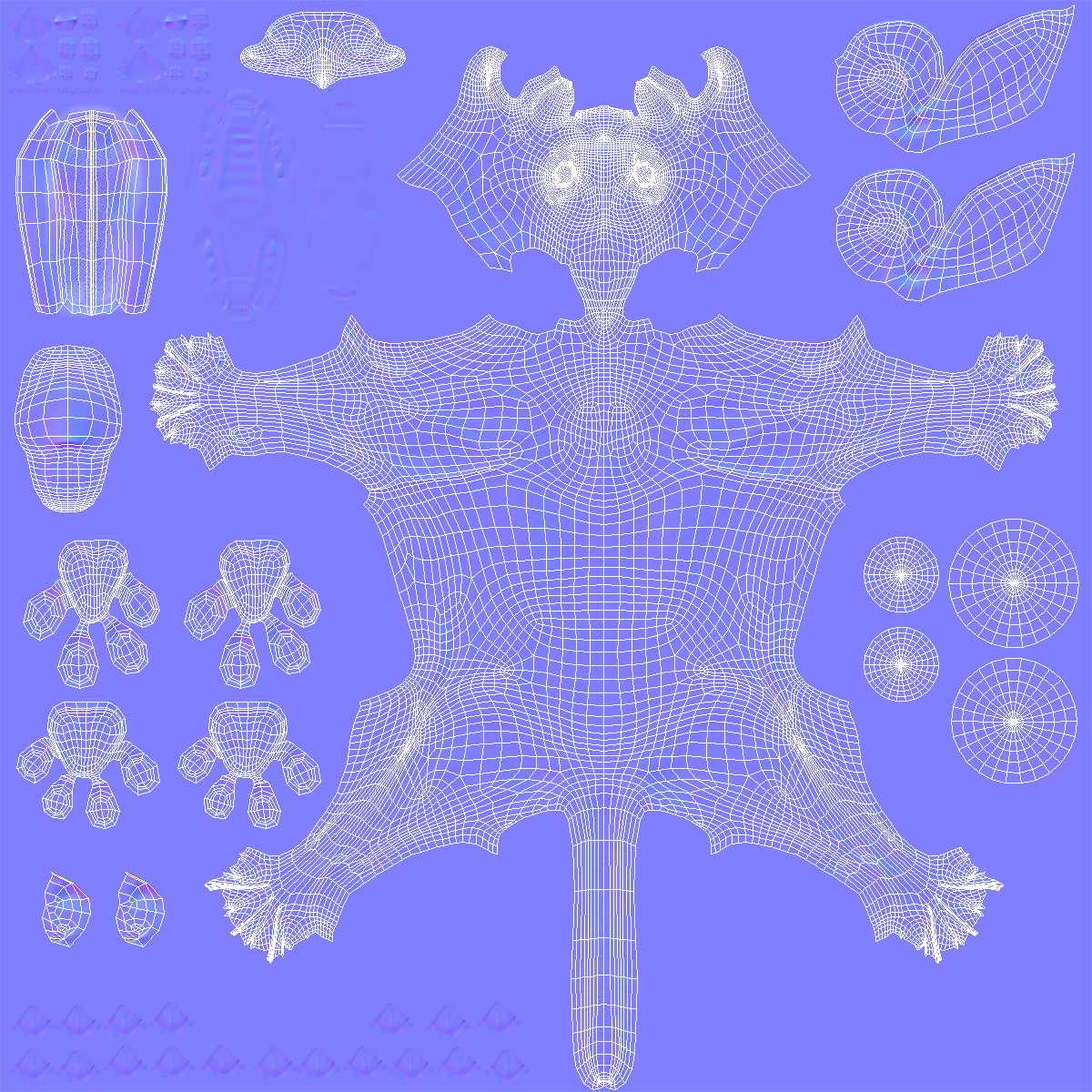 3D Panthera Uncia Jumping Pose with Fur