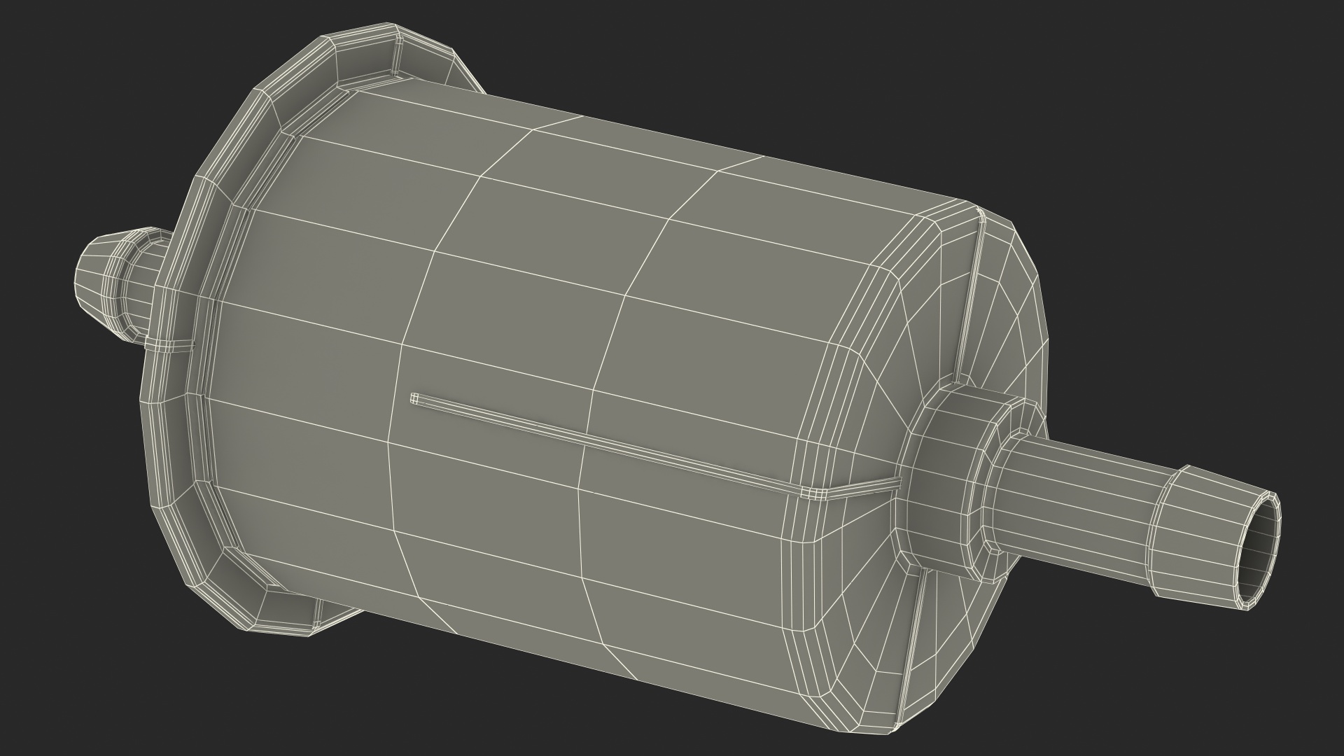 Motorcycle Universal Inline Fuel Filter 3D model