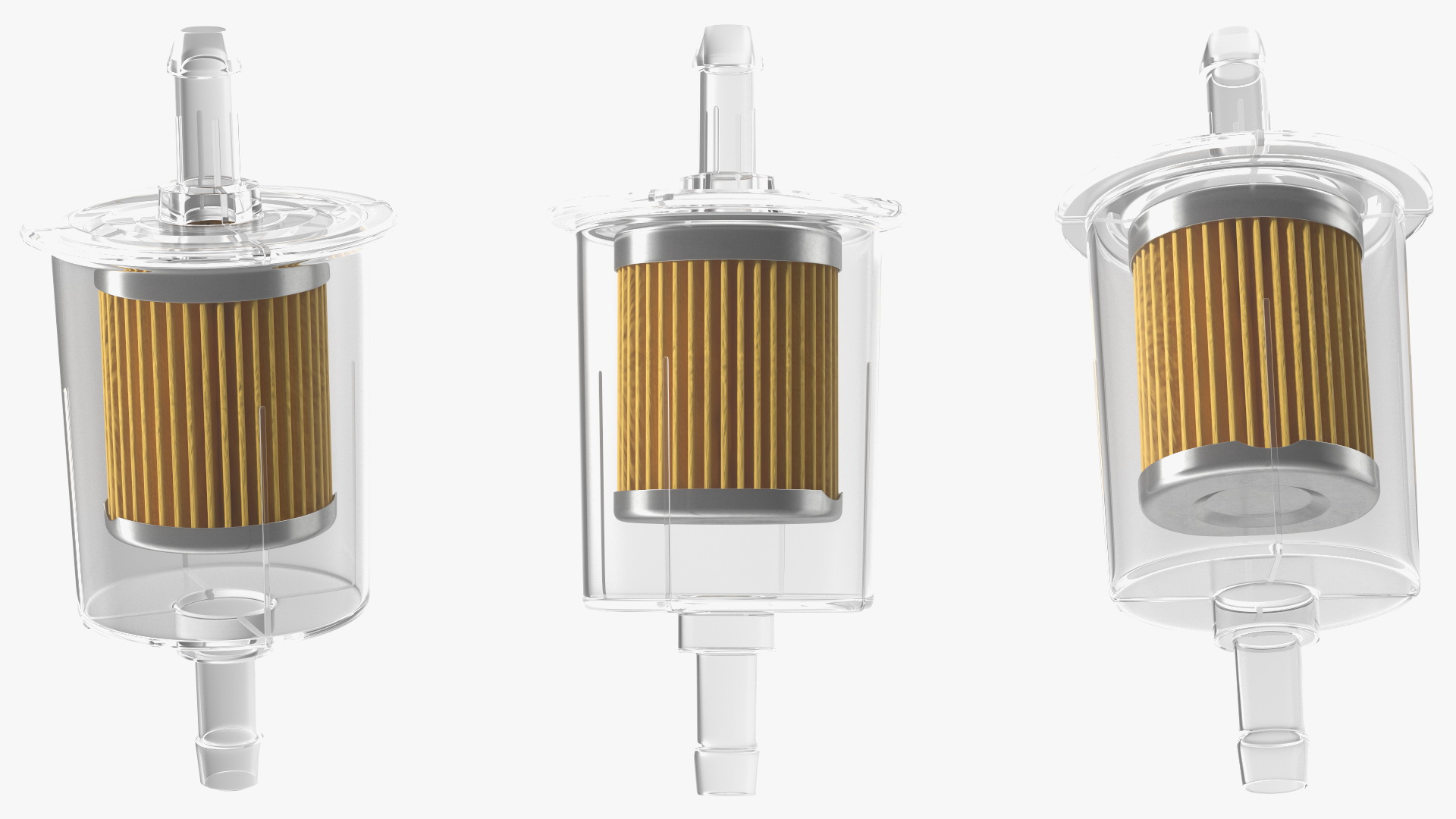 Motorcycle Universal Inline Fuel Filter 3D model