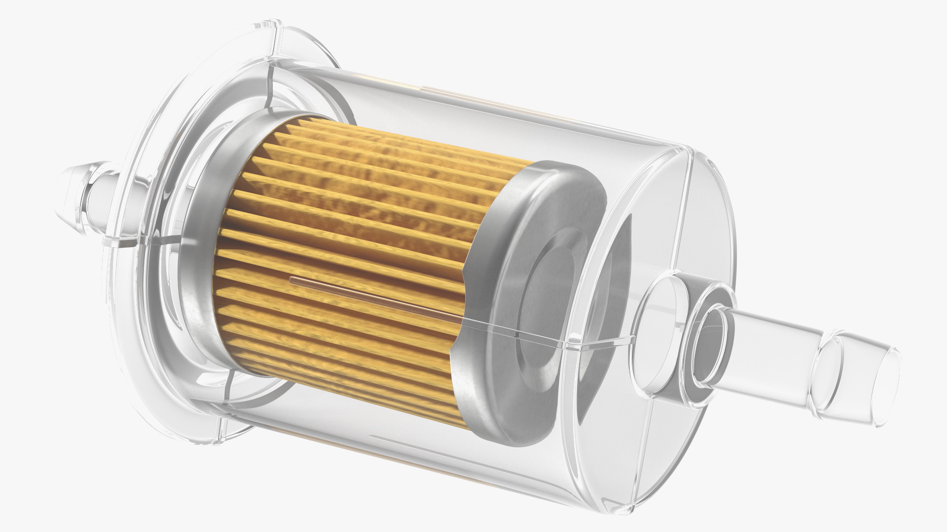Motorcycle Universal Inline Fuel Filter 3D model