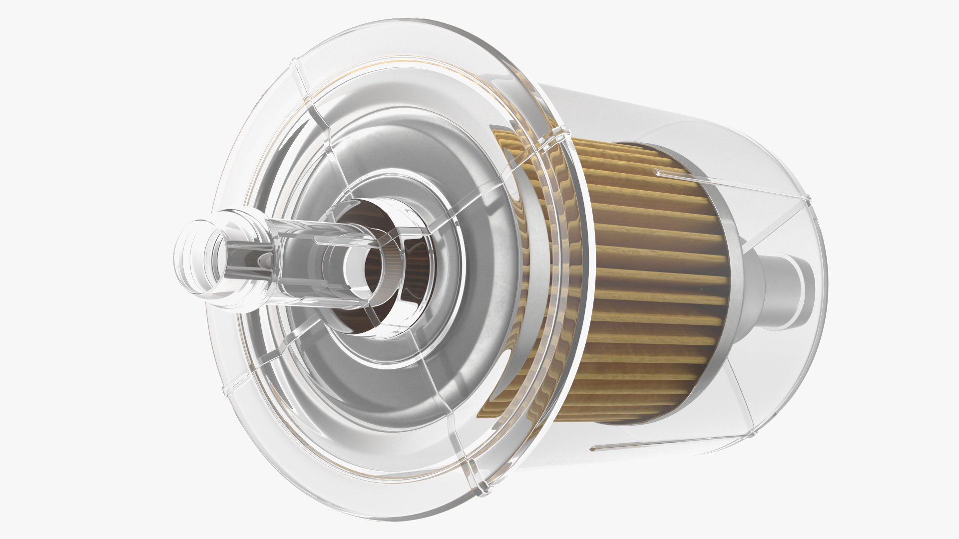 Motorcycle Universal Inline Fuel Filter 3D model
