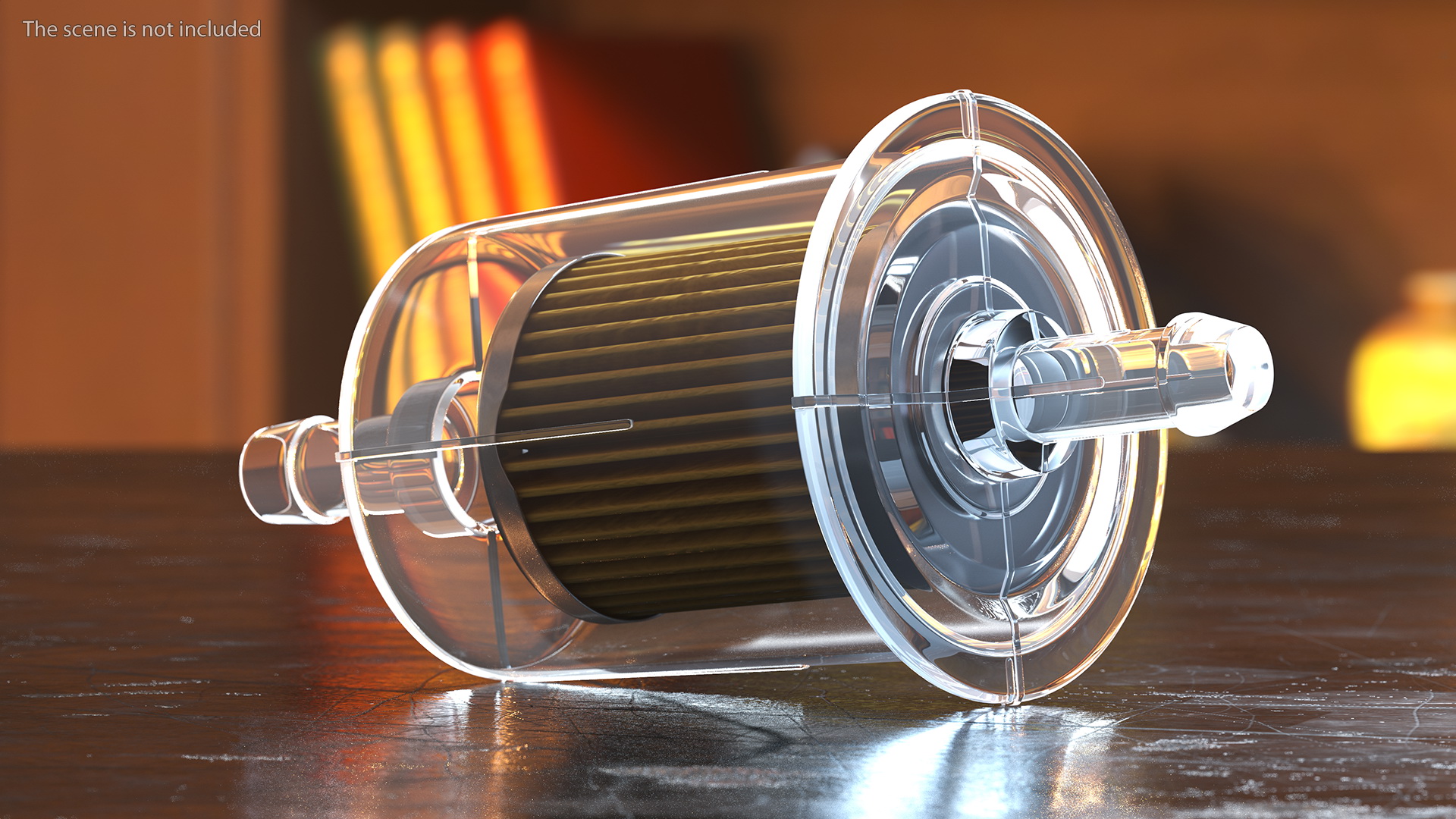 Motorcycle Universal Inline Fuel Filter 3D model