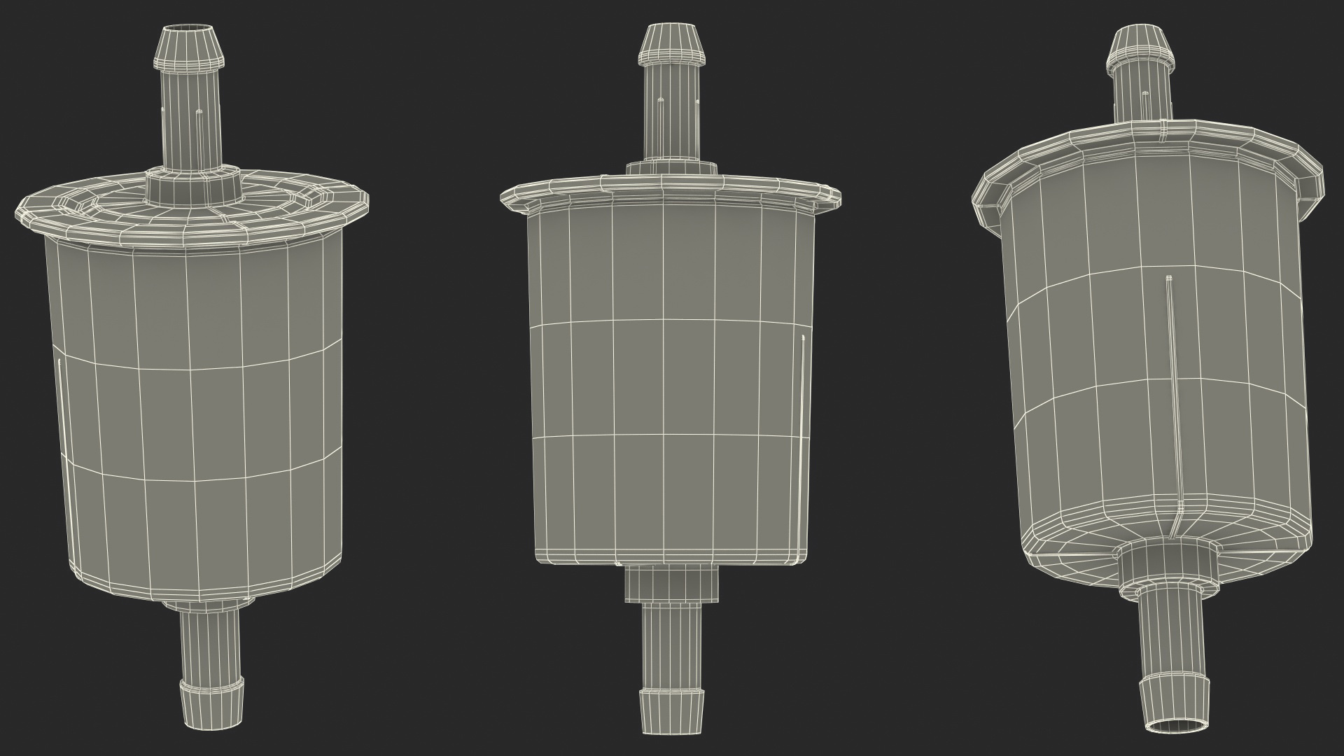 Motorcycle Universal Inline Fuel Filter 3D model
