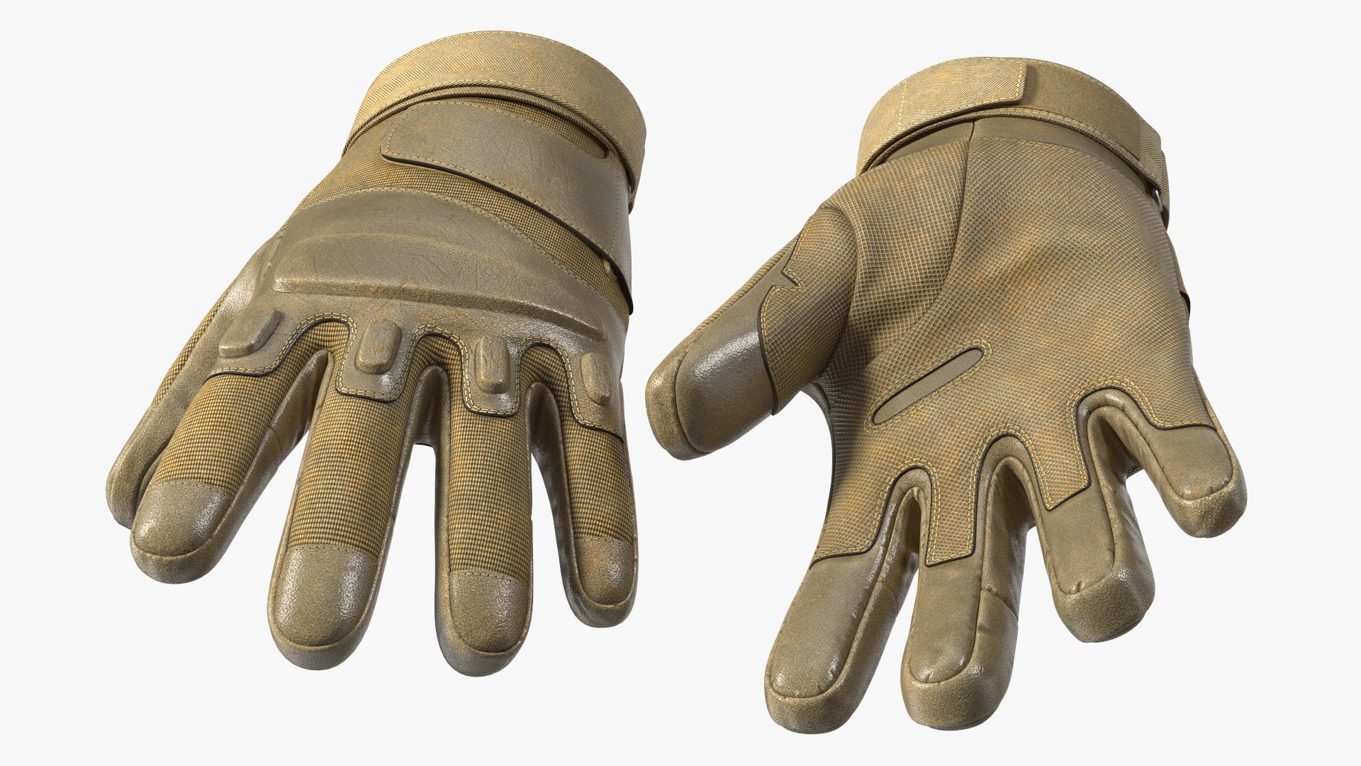 Tactical Military Gloves 3D model