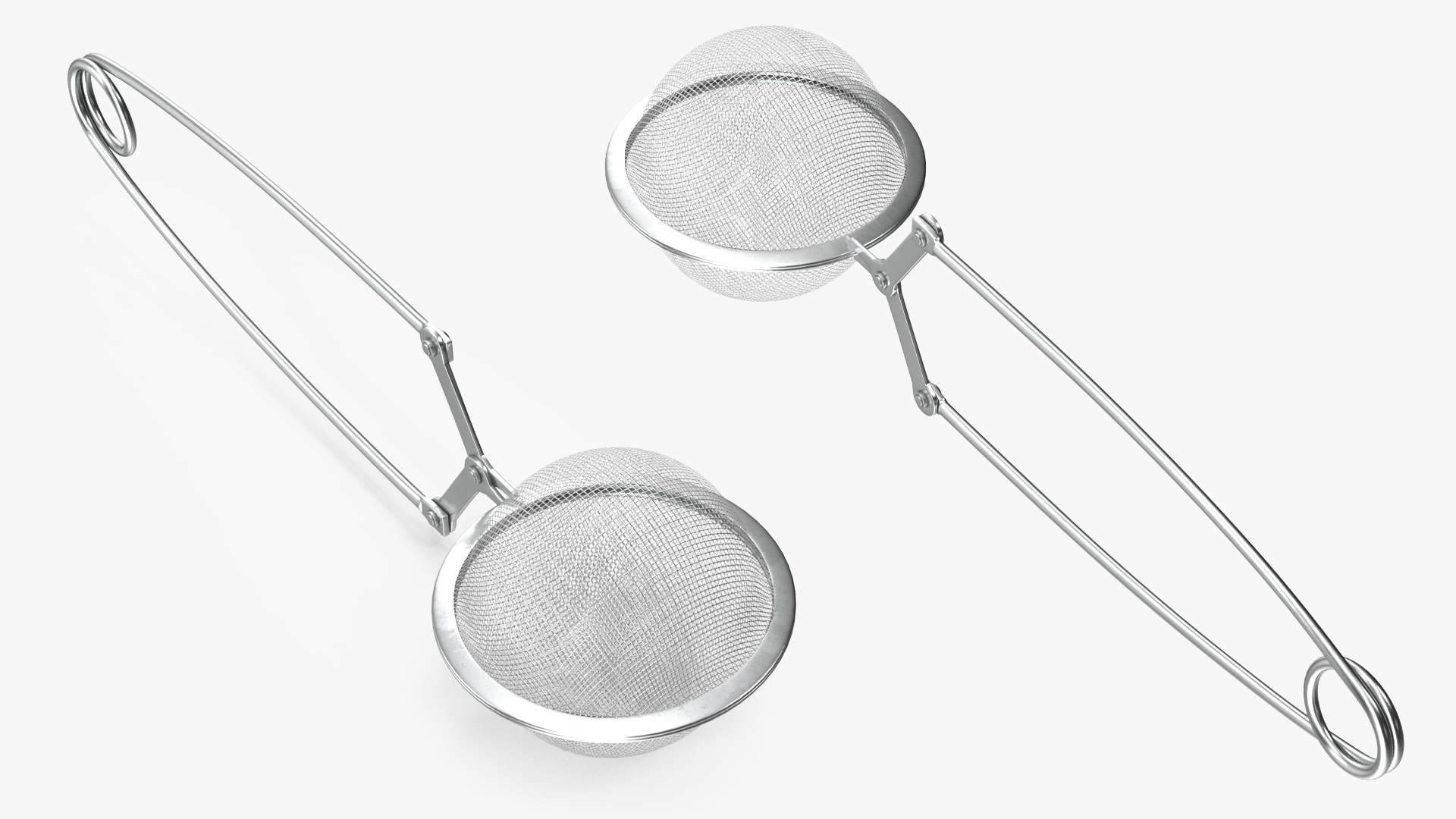Mesh Tea Ball Strainer with Handle 3D model