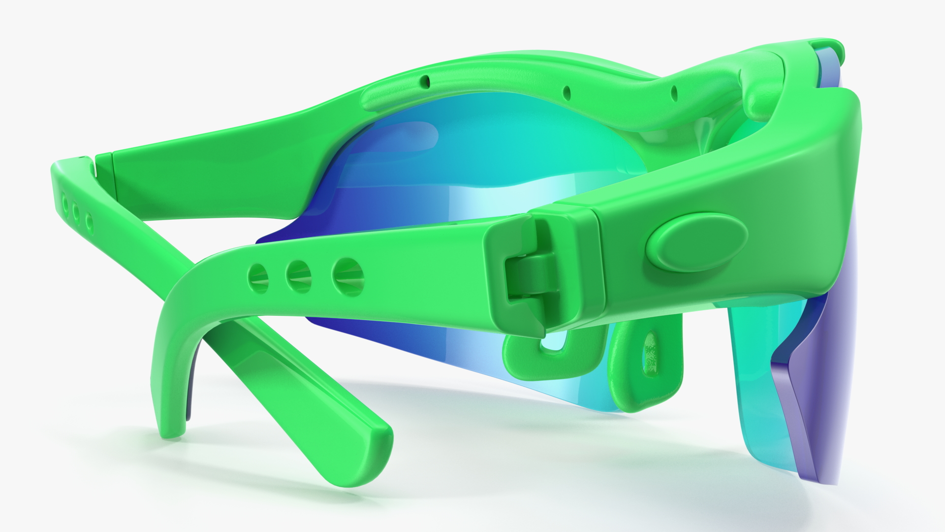 Green Sport Eyeglasses 3D