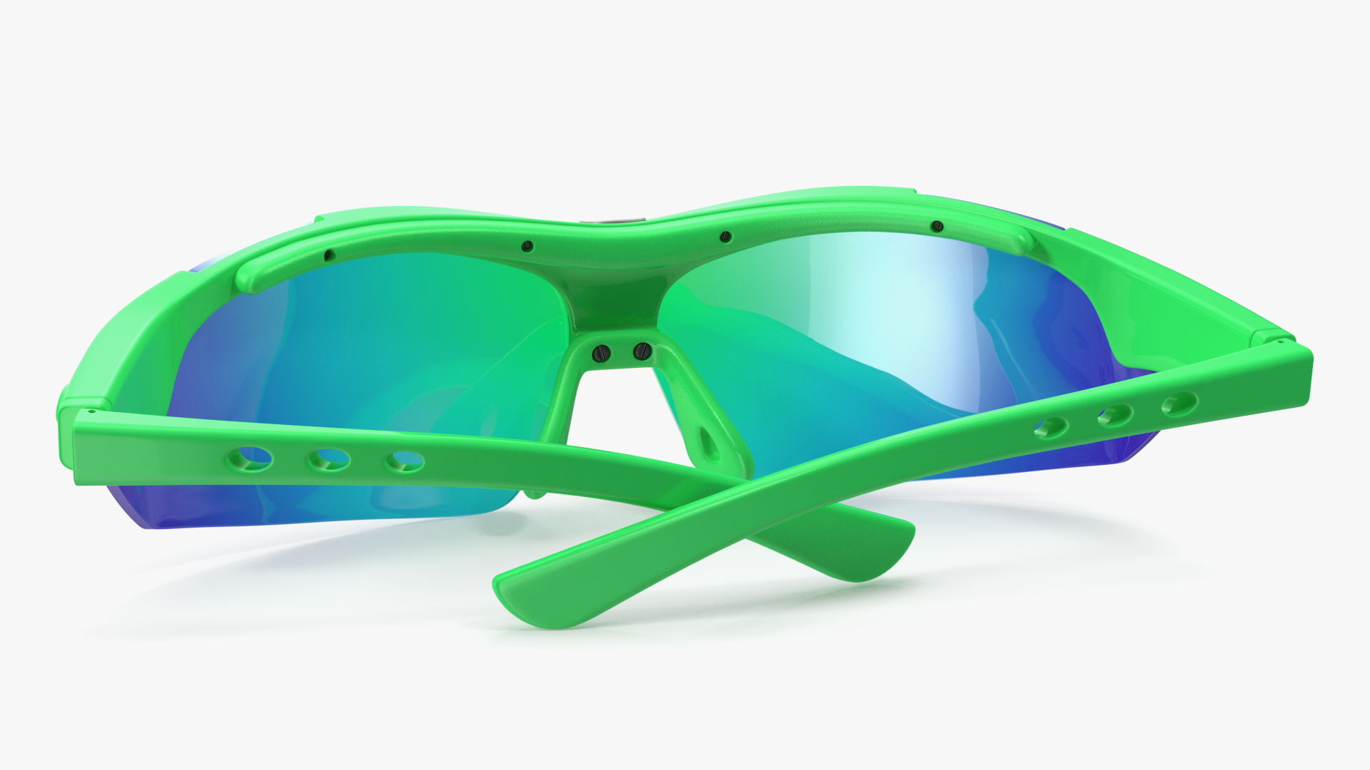 Green Sport Eyeglasses 3D