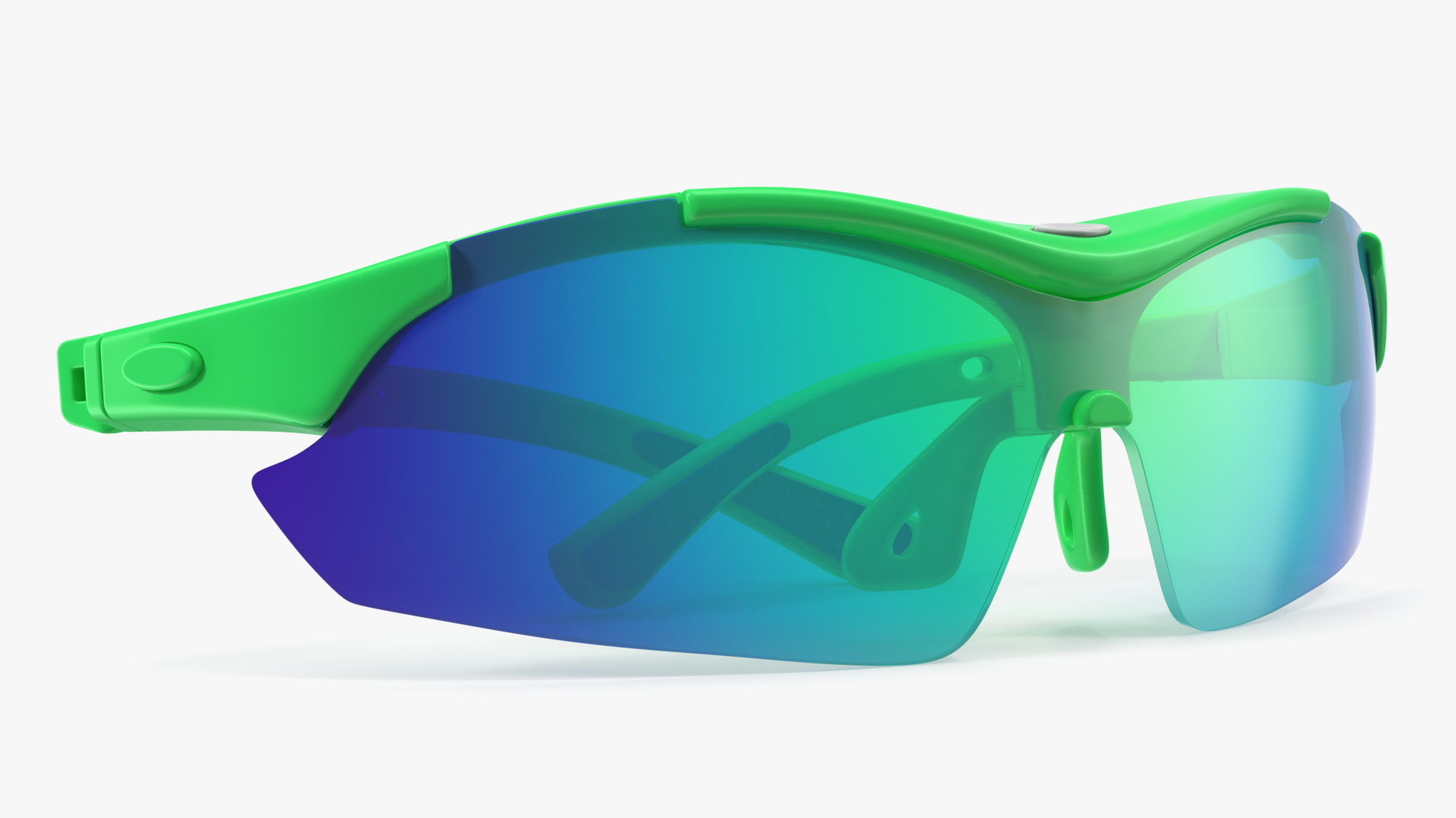 Green Sport Eyeglasses 3D