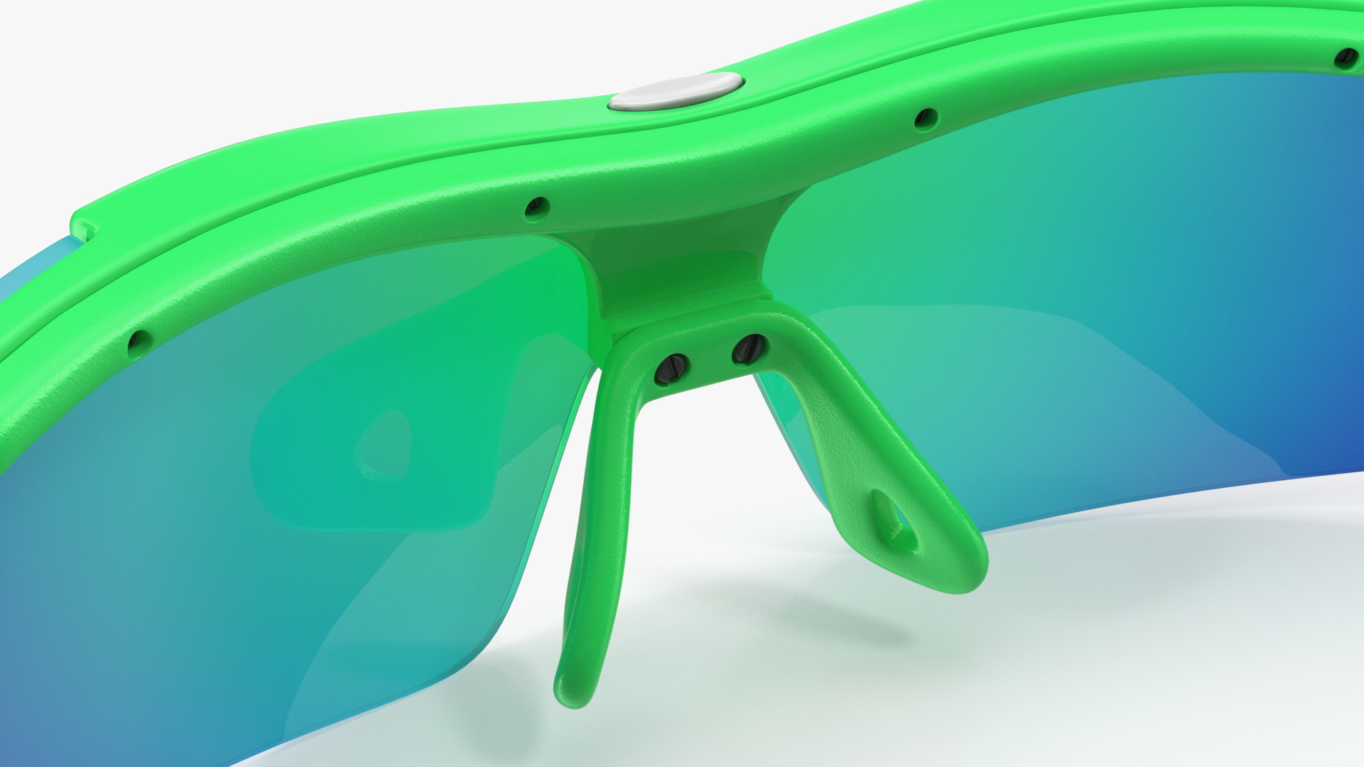Green Sport Eyeglasses 3D