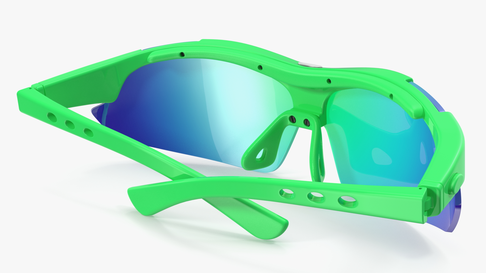 Green Sport Eyeglasses 3D