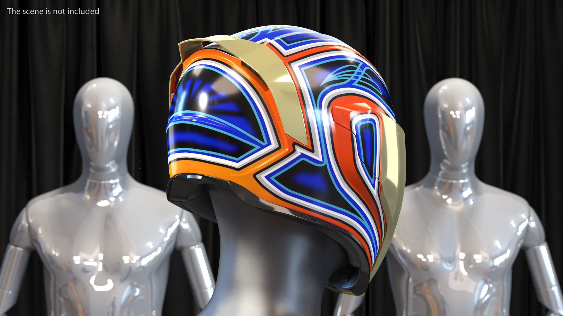 3D Motorcycle Full Face Helmet Colorful