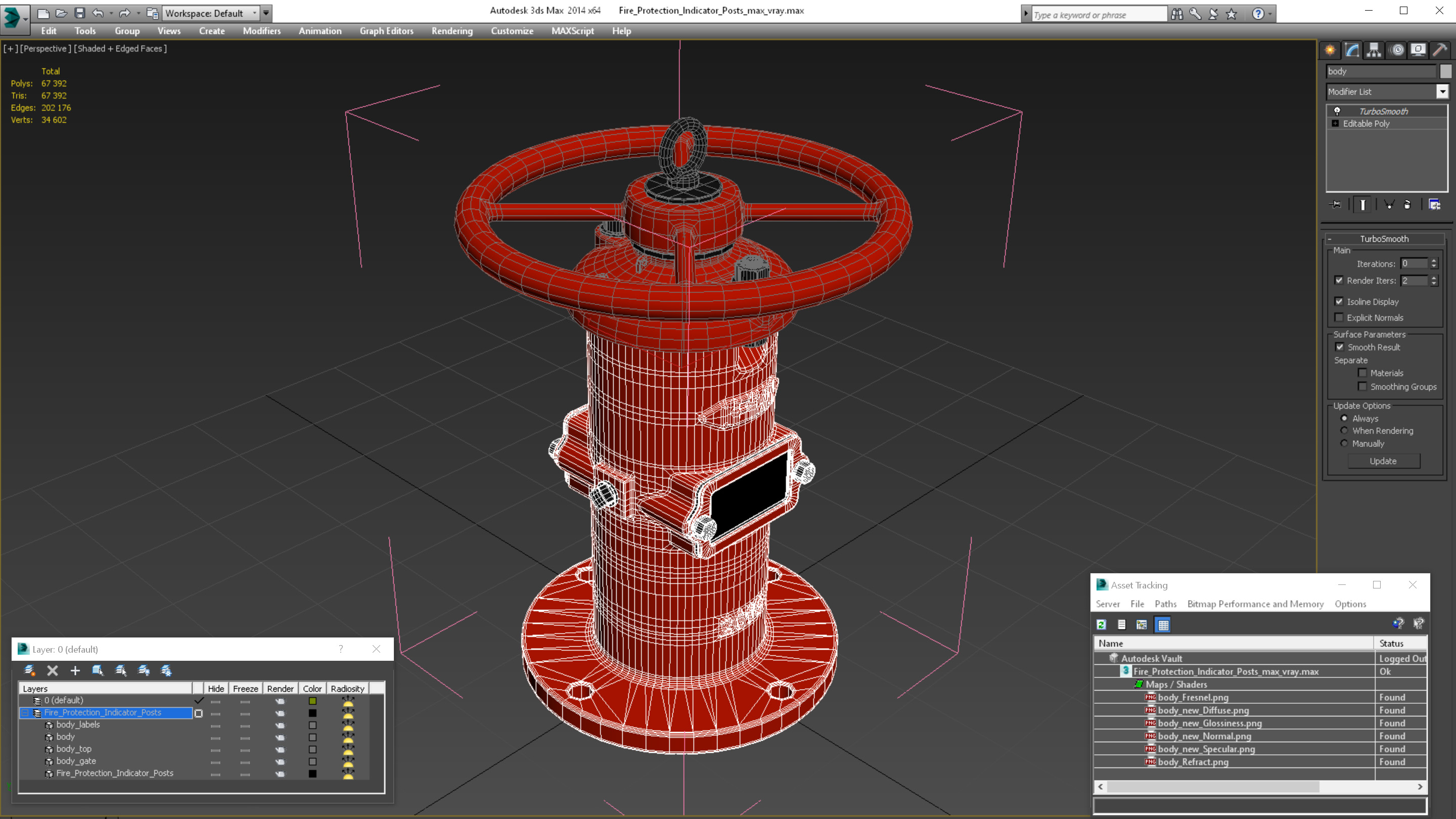 3D Fire Protection Indicator Posts