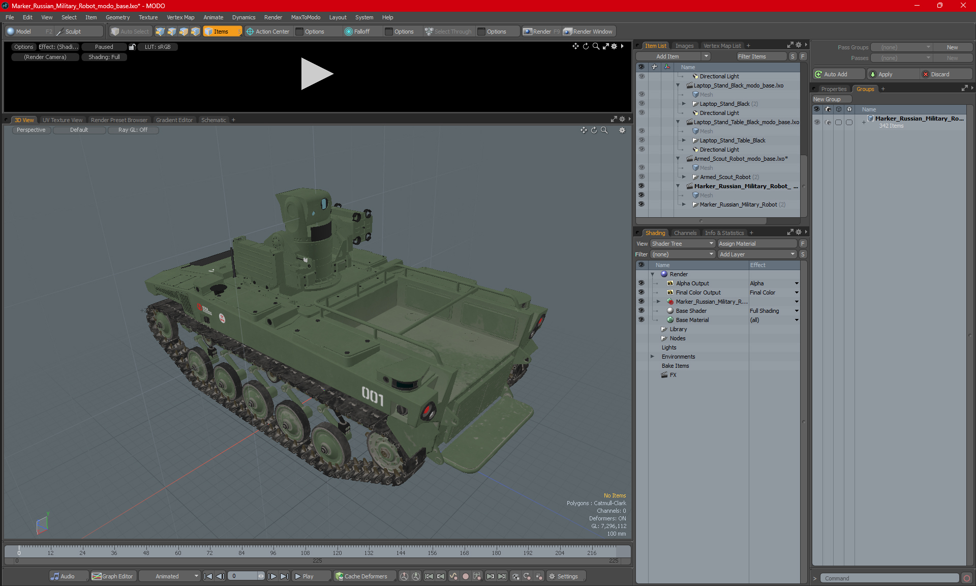 Marker Russian Military Robot 3D model