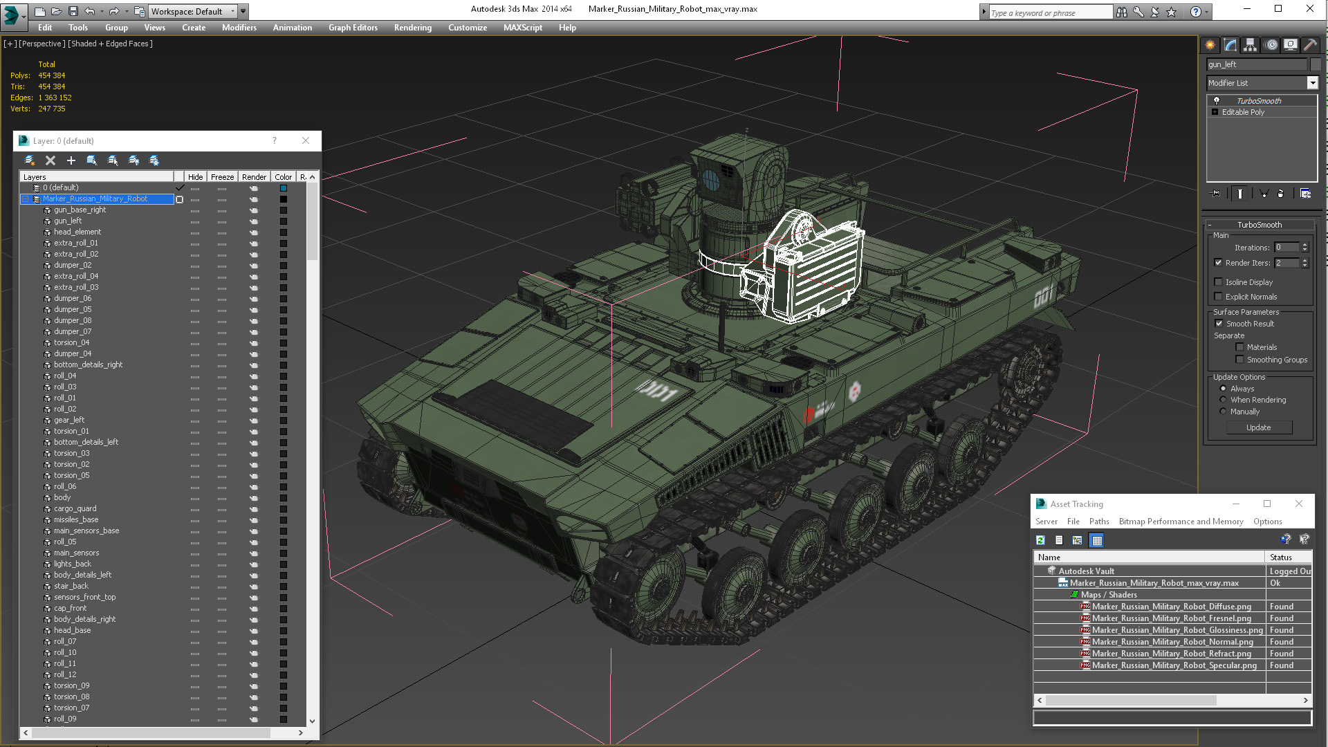 Marker Russian Military Robot 3D model