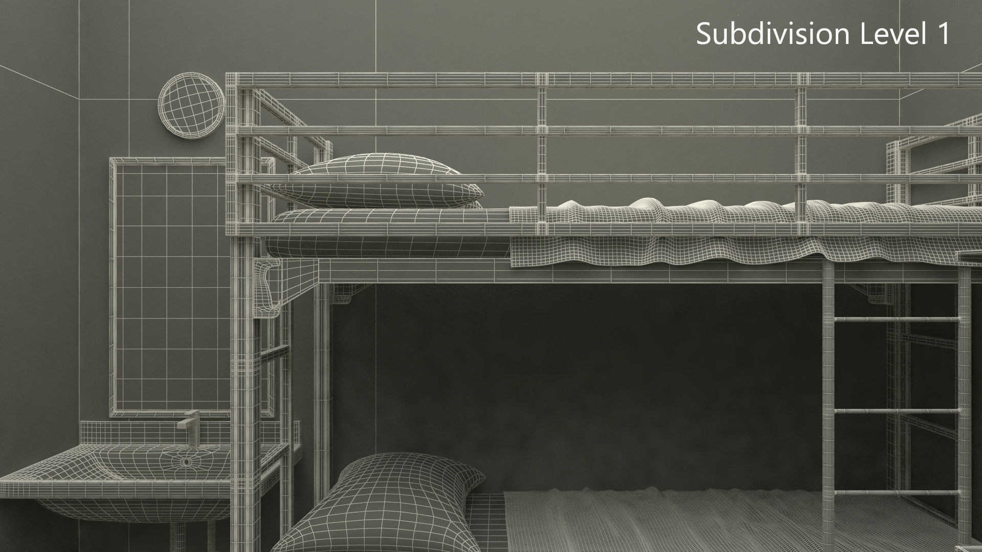 3D model Homeless Shelter Interior