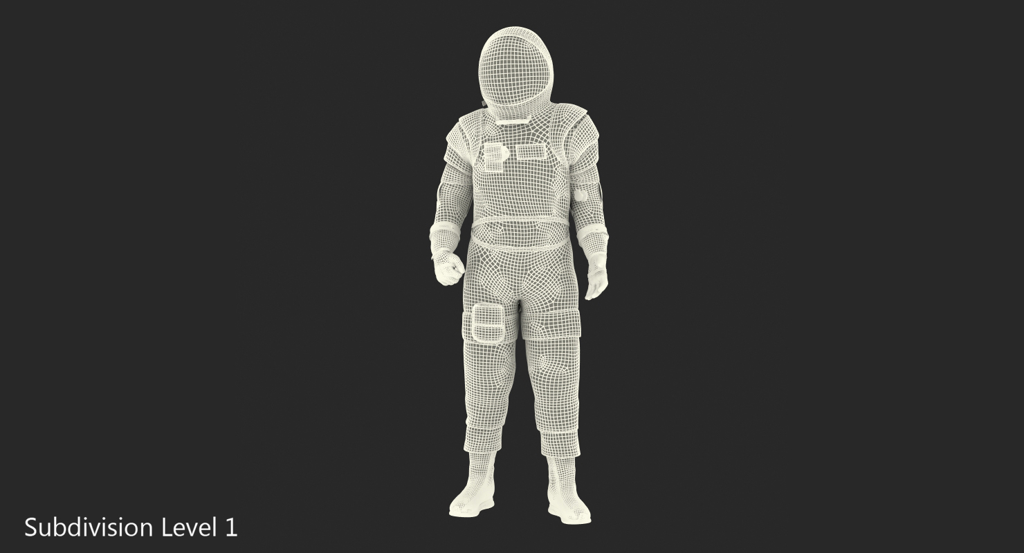 3D Astronaut Wearing Boeing Spacesuit Rigged