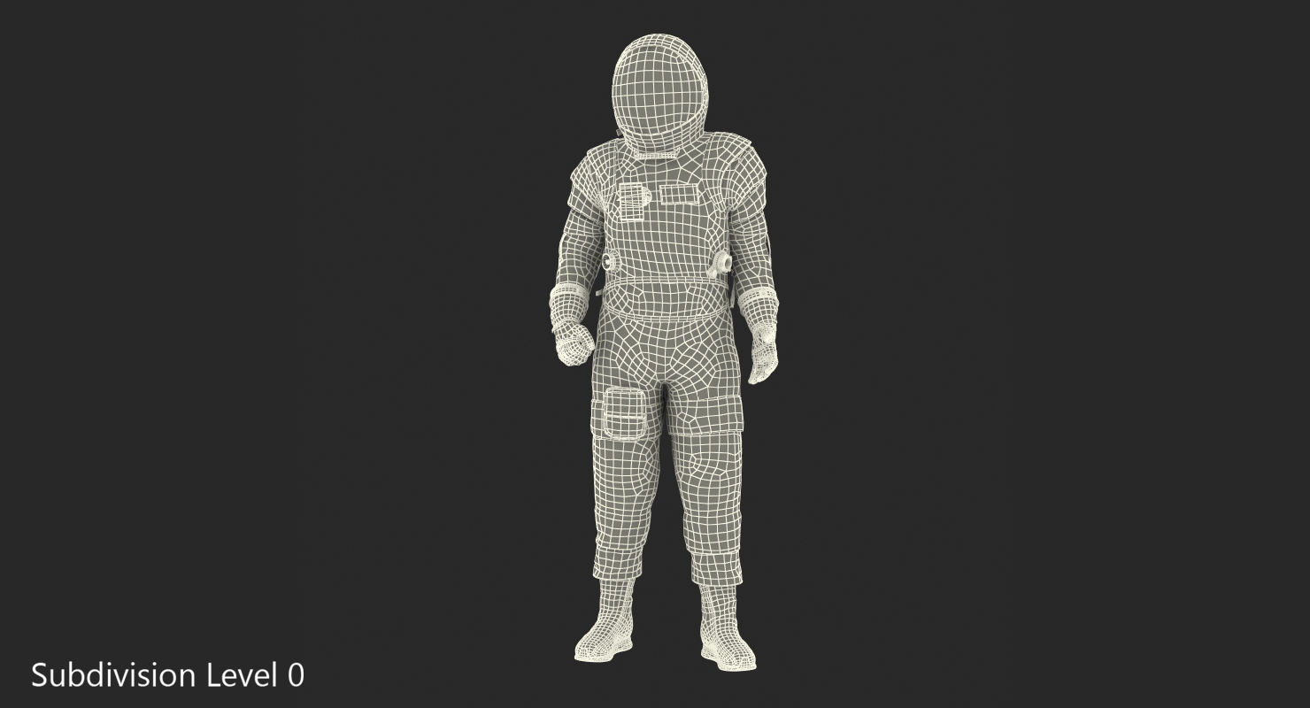 3D Astronaut Wearing Boeing Spacesuit Rigged