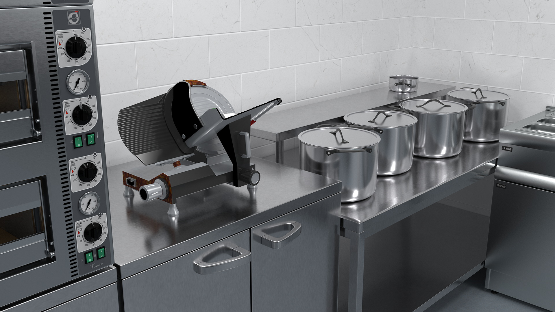Large Restaurant Kitchen 3D model