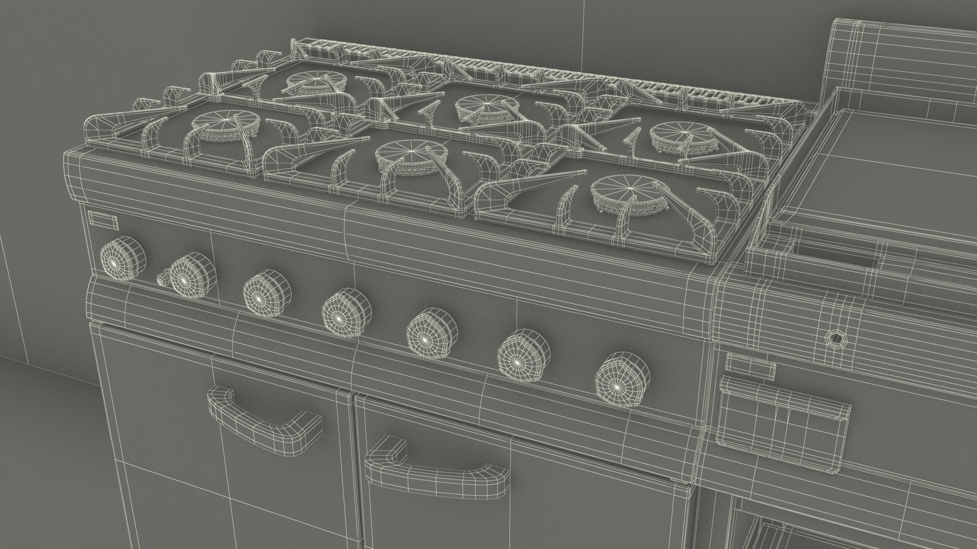 Large Restaurant Kitchen 3D model