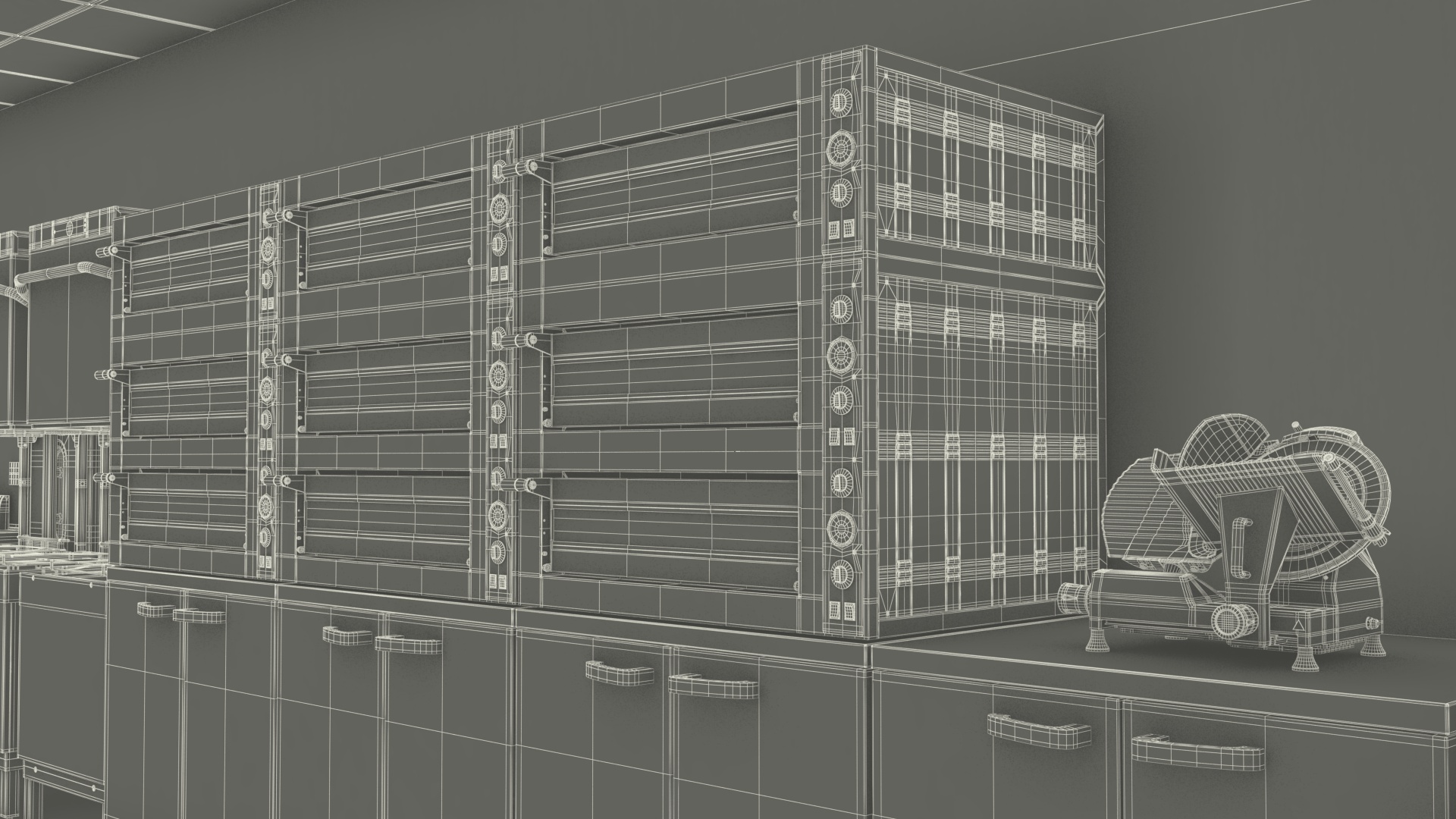 Large Restaurant Kitchen 3D model