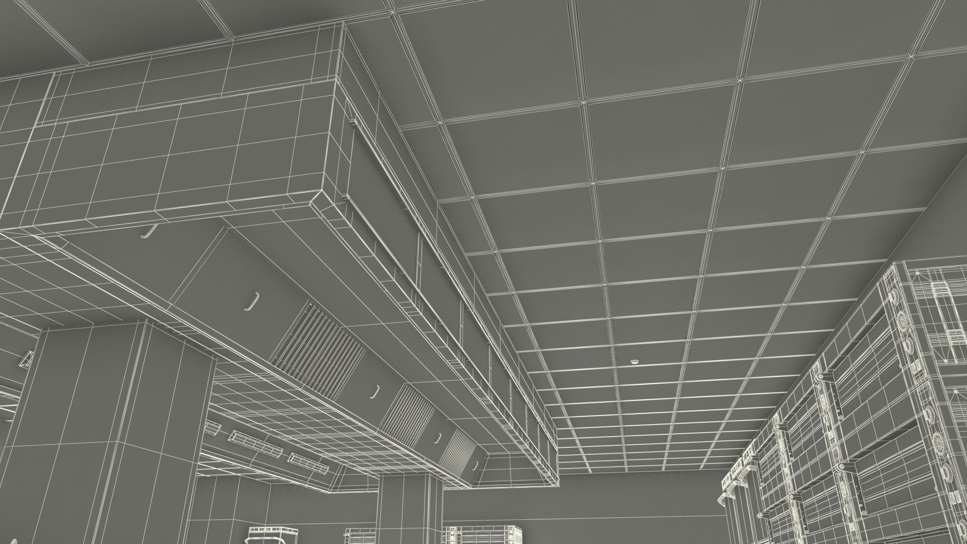 Large Restaurant Kitchen 3D model