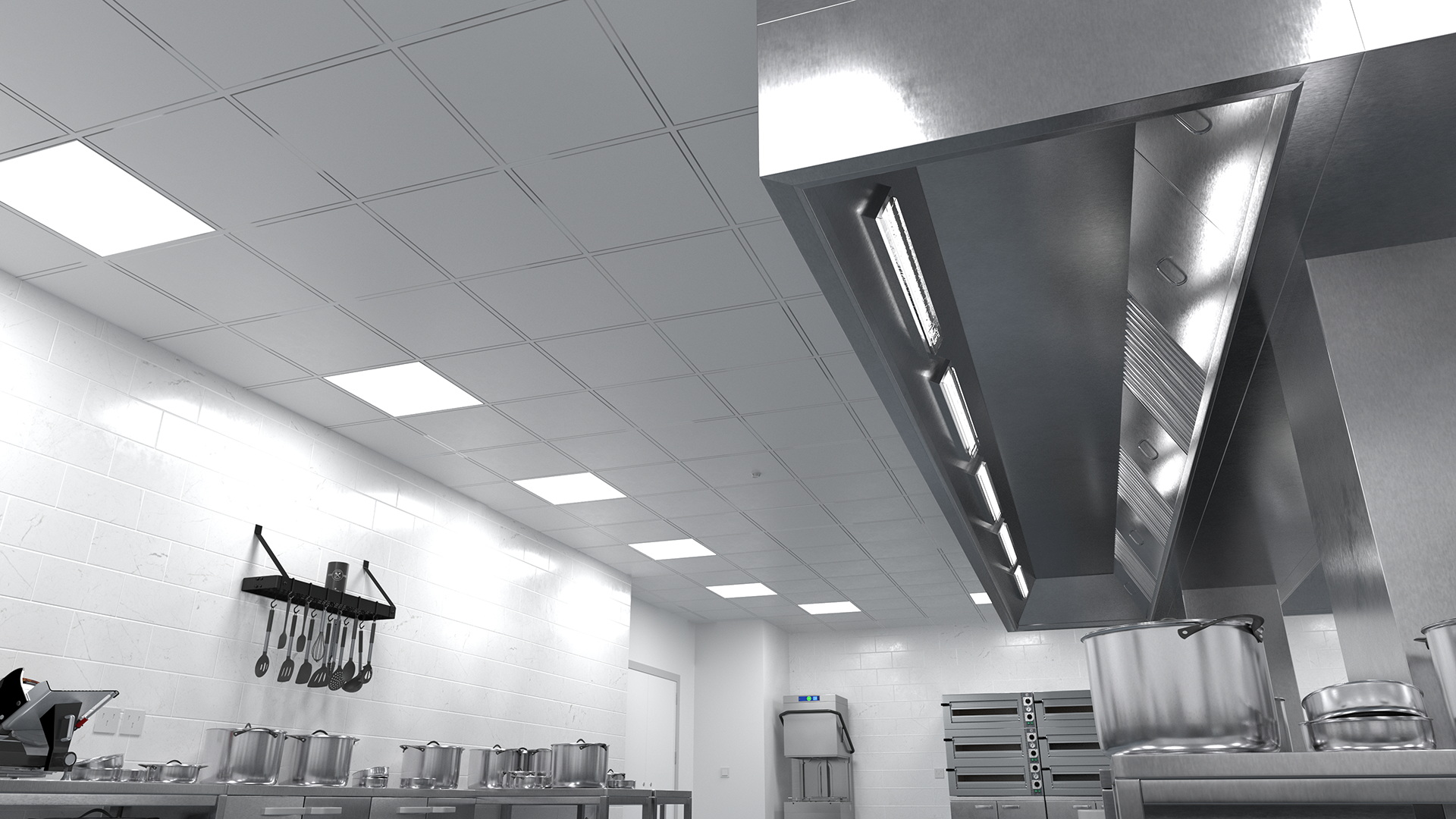 Large Restaurant Kitchen 3D model