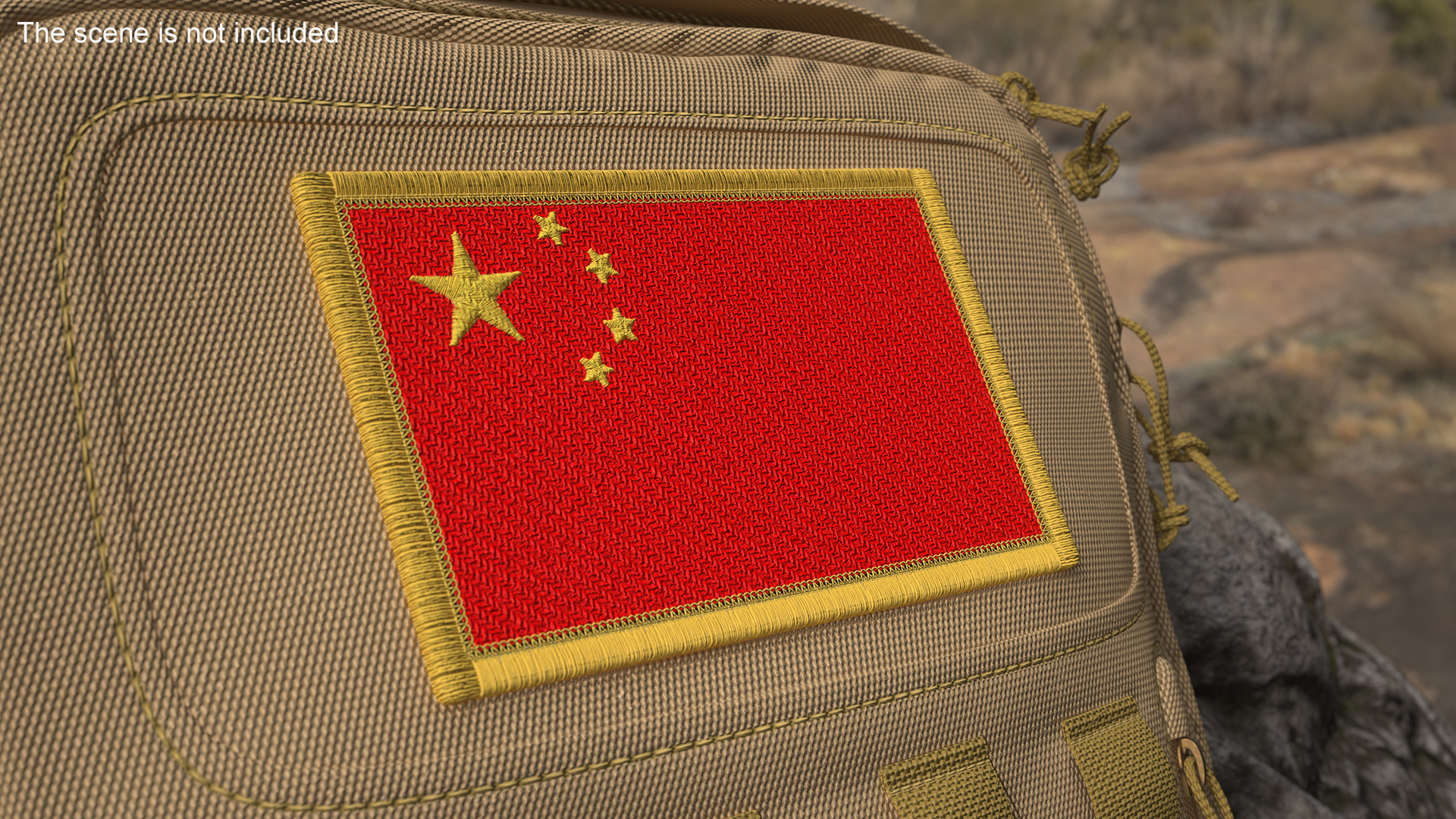 3D China Flag Patch