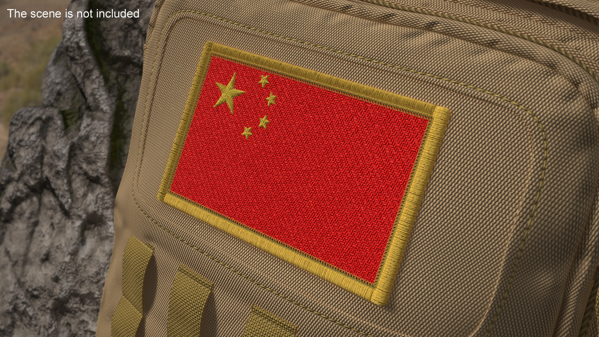 3D China Flag Patch