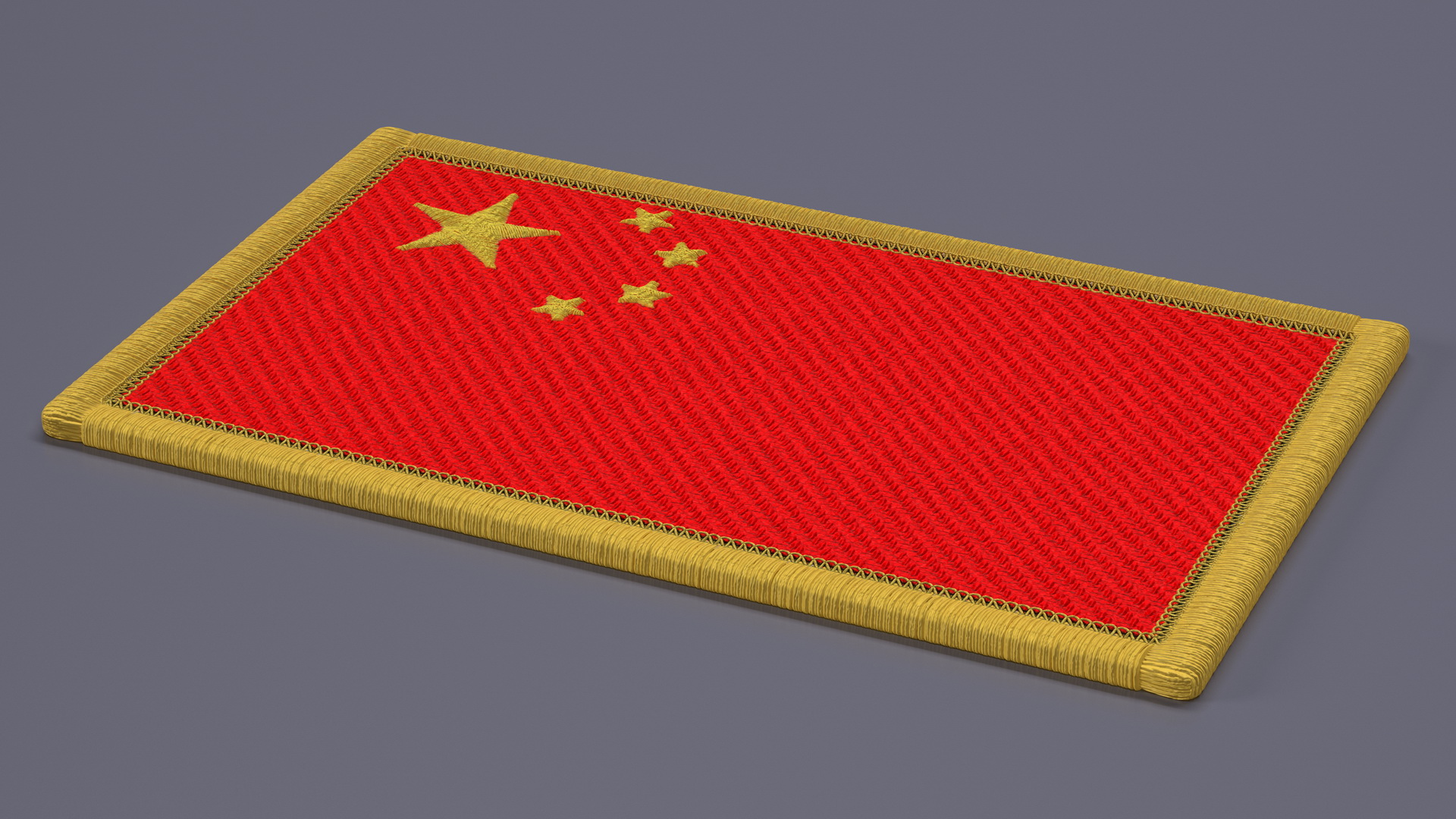 3D China Flag Patch