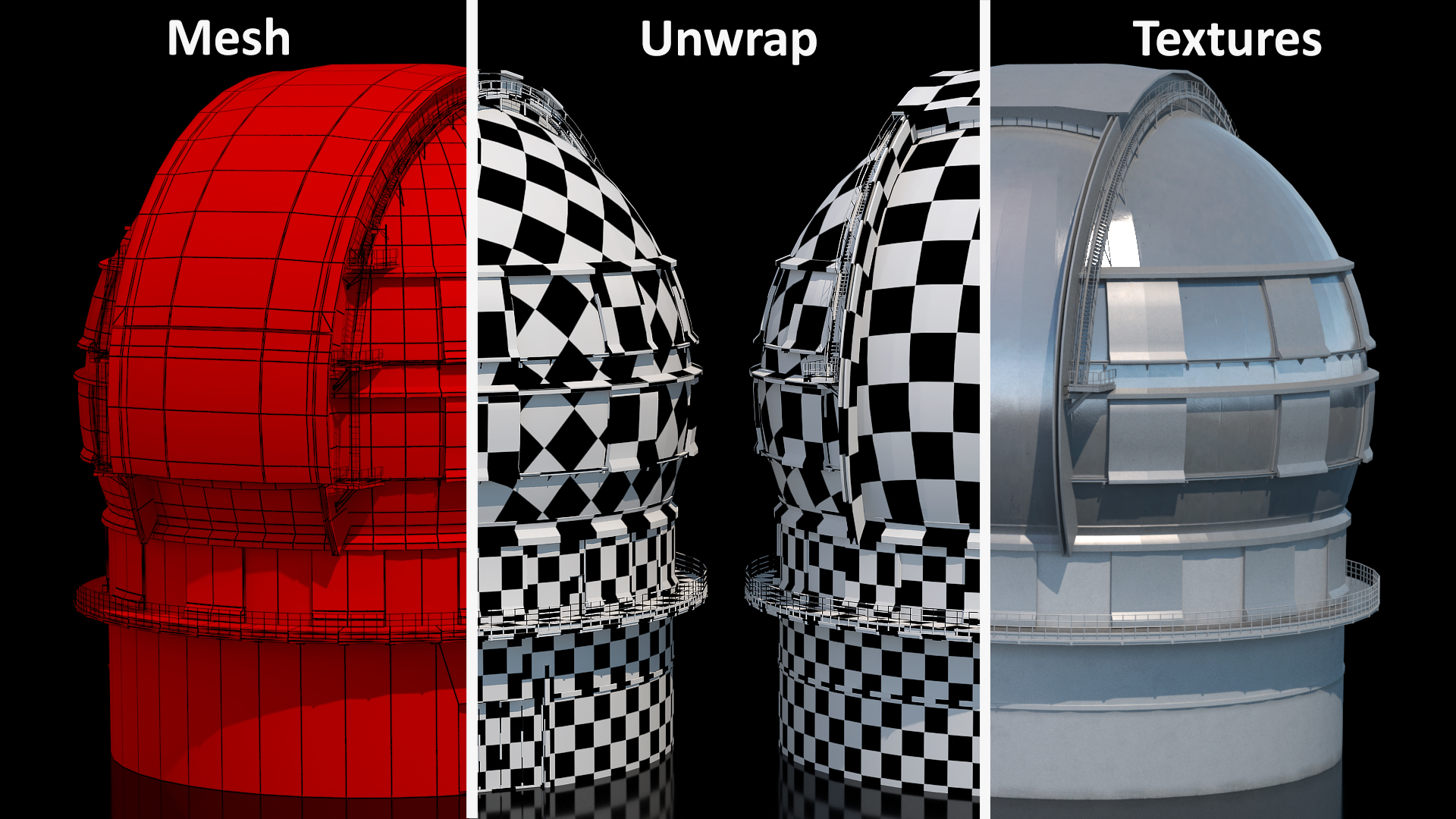 Dome Telescope 3D model