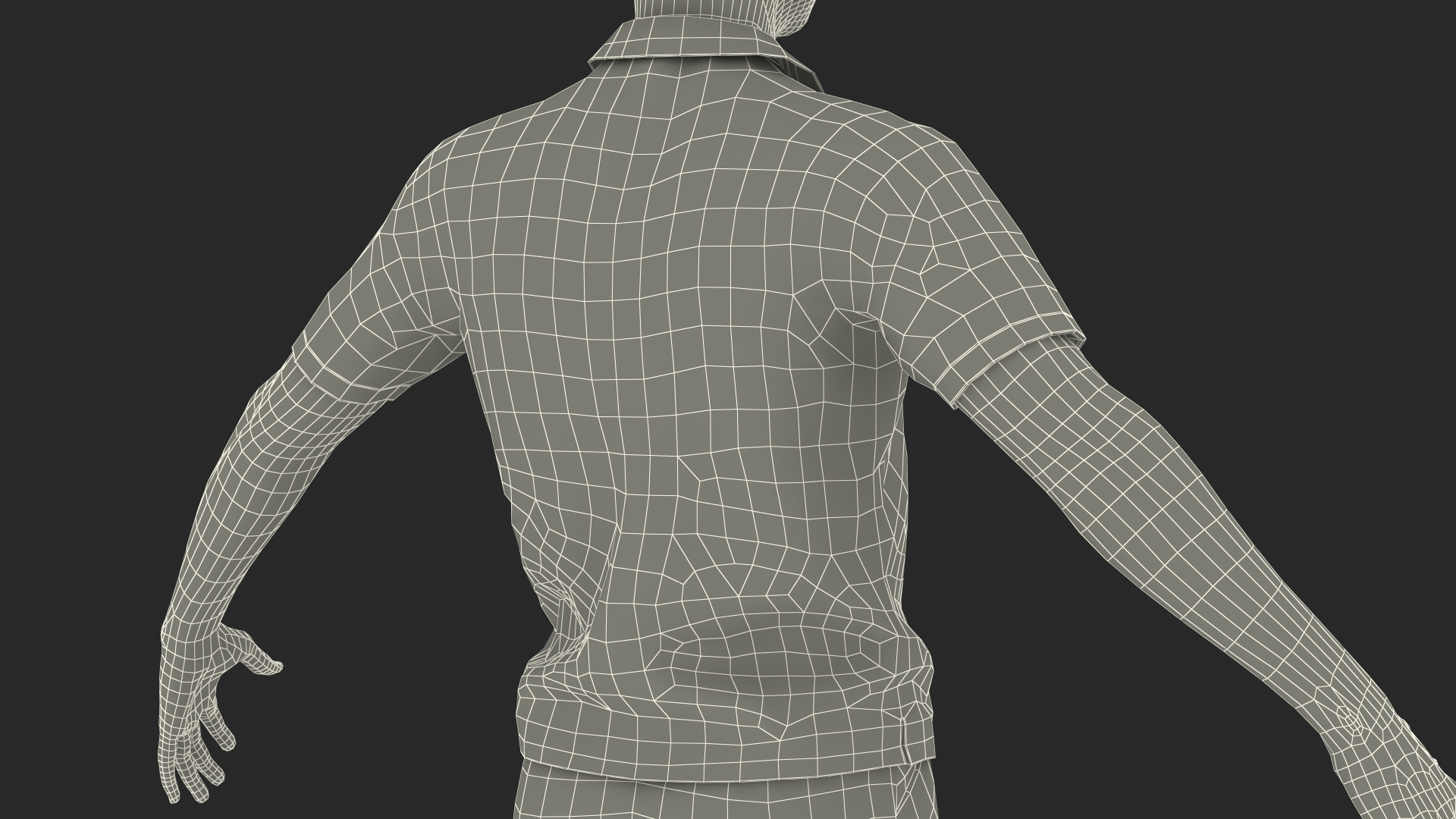Delivery Service Man Neutral Pose Fur 3D