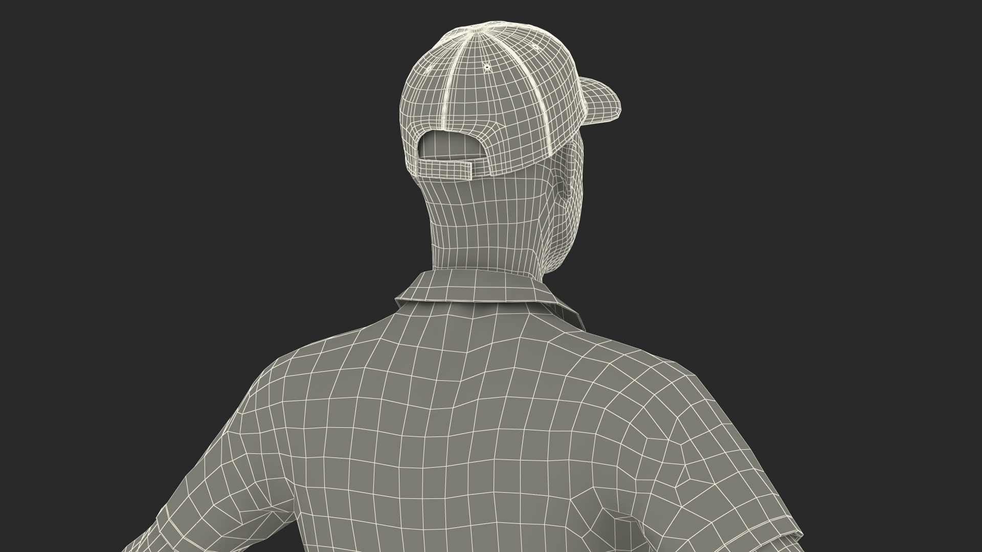 Delivery Service Man Neutral Pose Fur 3D