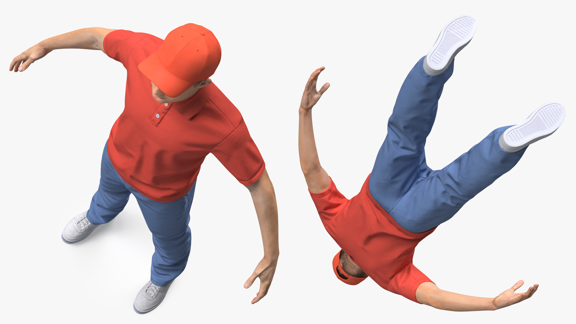 Delivery Service Man Neutral Pose Fur 3D