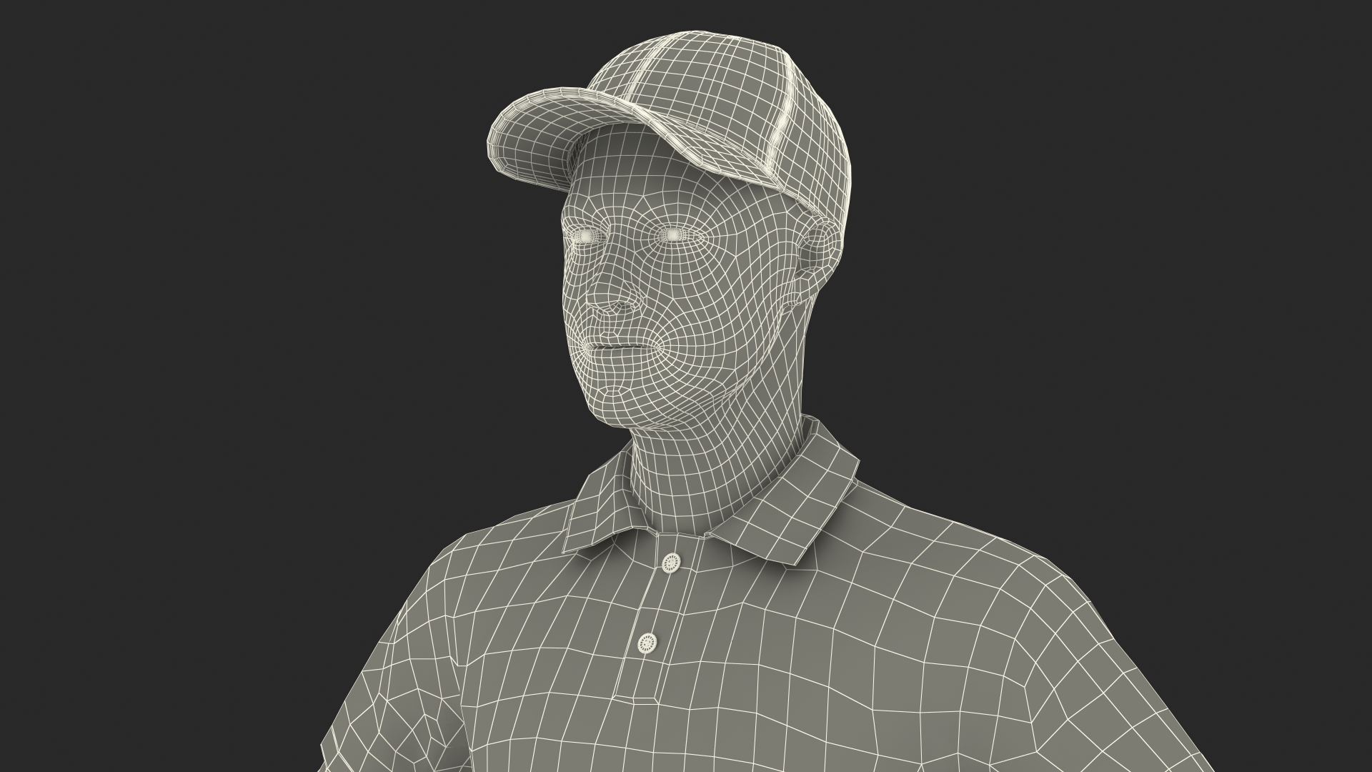 Delivery Service Man Neutral Pose Fur 3D