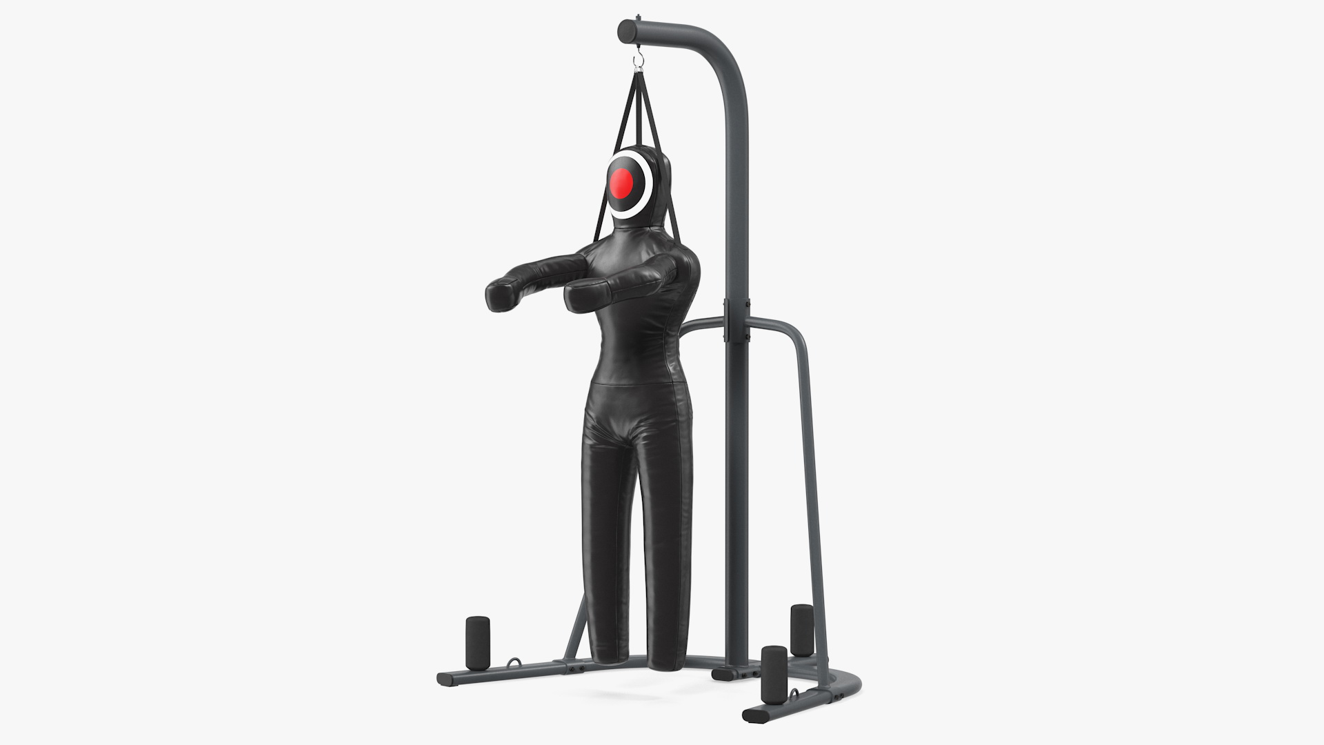 Leather Grappling Dummy with Stand 3D model