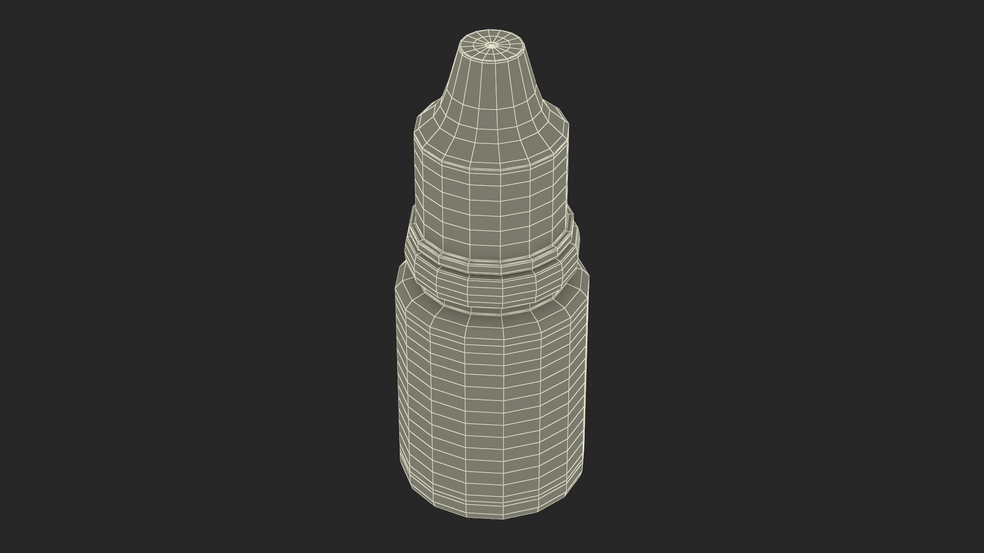 3D Plastic Dropping Bottle 10ml model