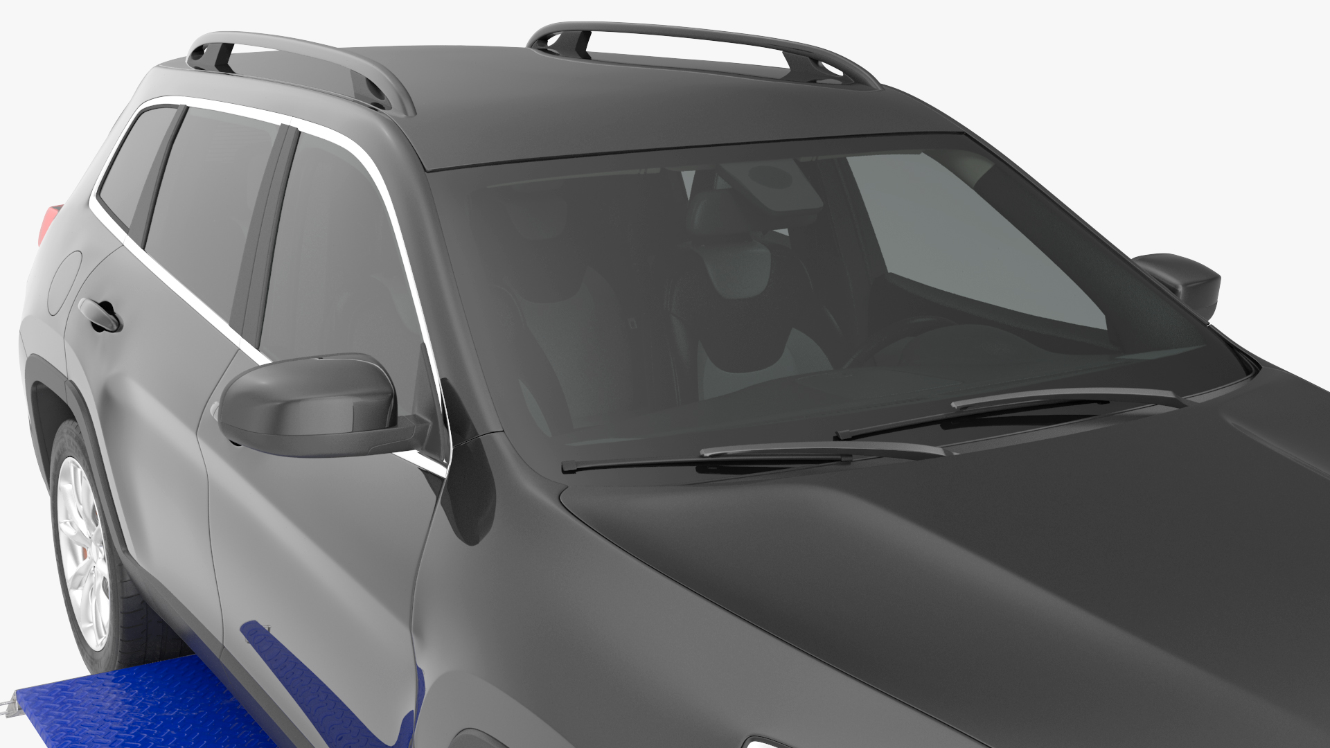 3D Automotive Scissor Lift and SUV Rigged model