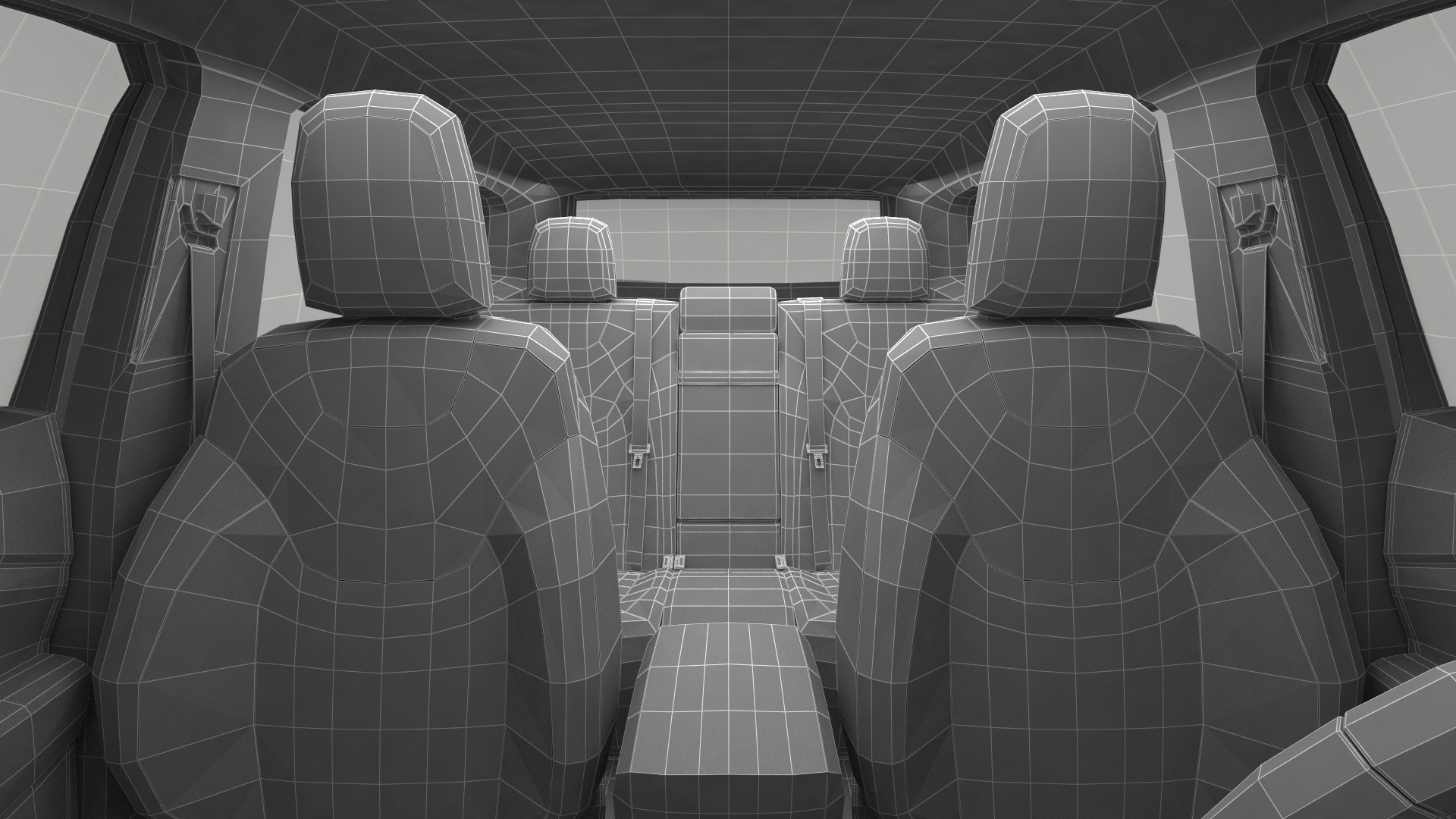 3D Automotive Scissor Lift and SUV Rigged model