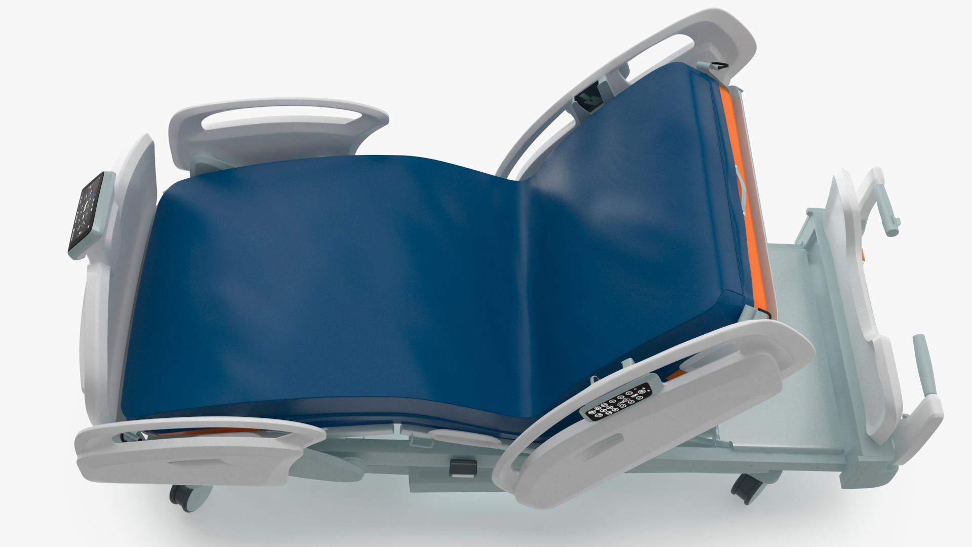 Smart Hospital Bed Rigged for Maya 3D model