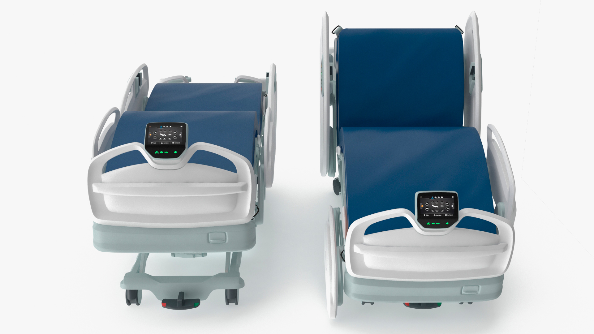 Smart Hospital Bed Rigged for Maya 3D model