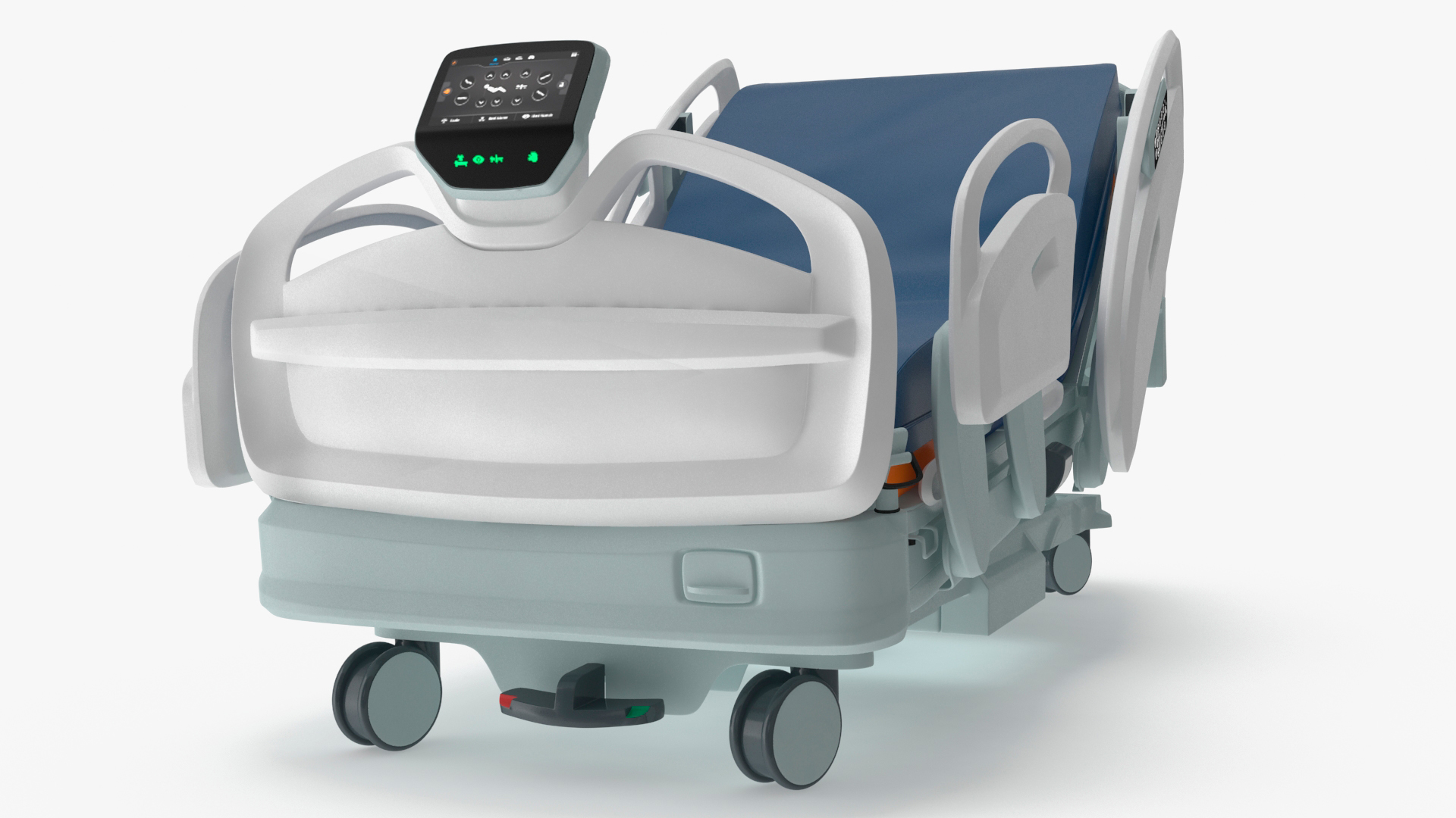 Smart Hospital Bed Rigged for Maya 3D model