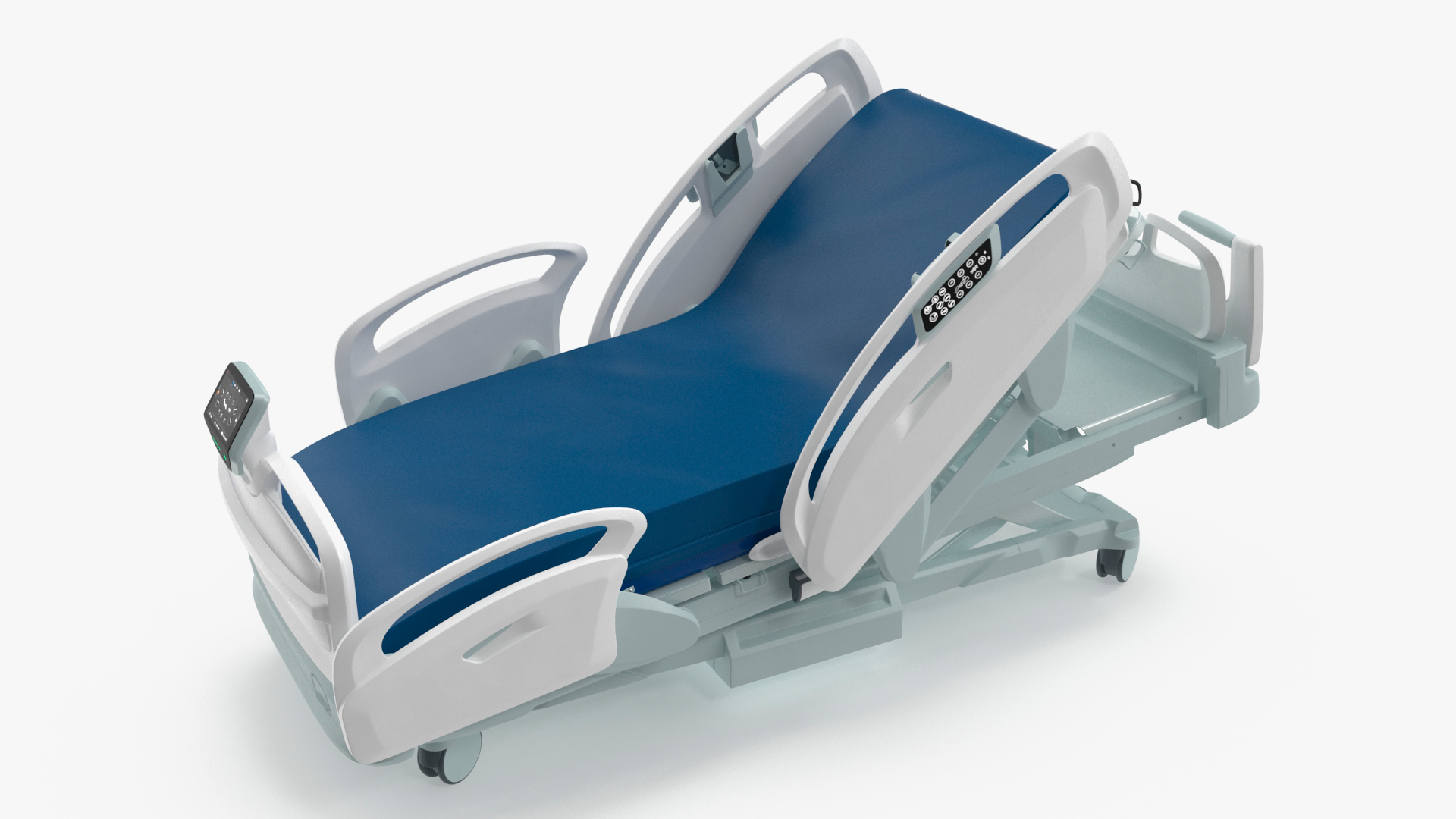 Smart Hospital Bed Rigged for Maya 3D model