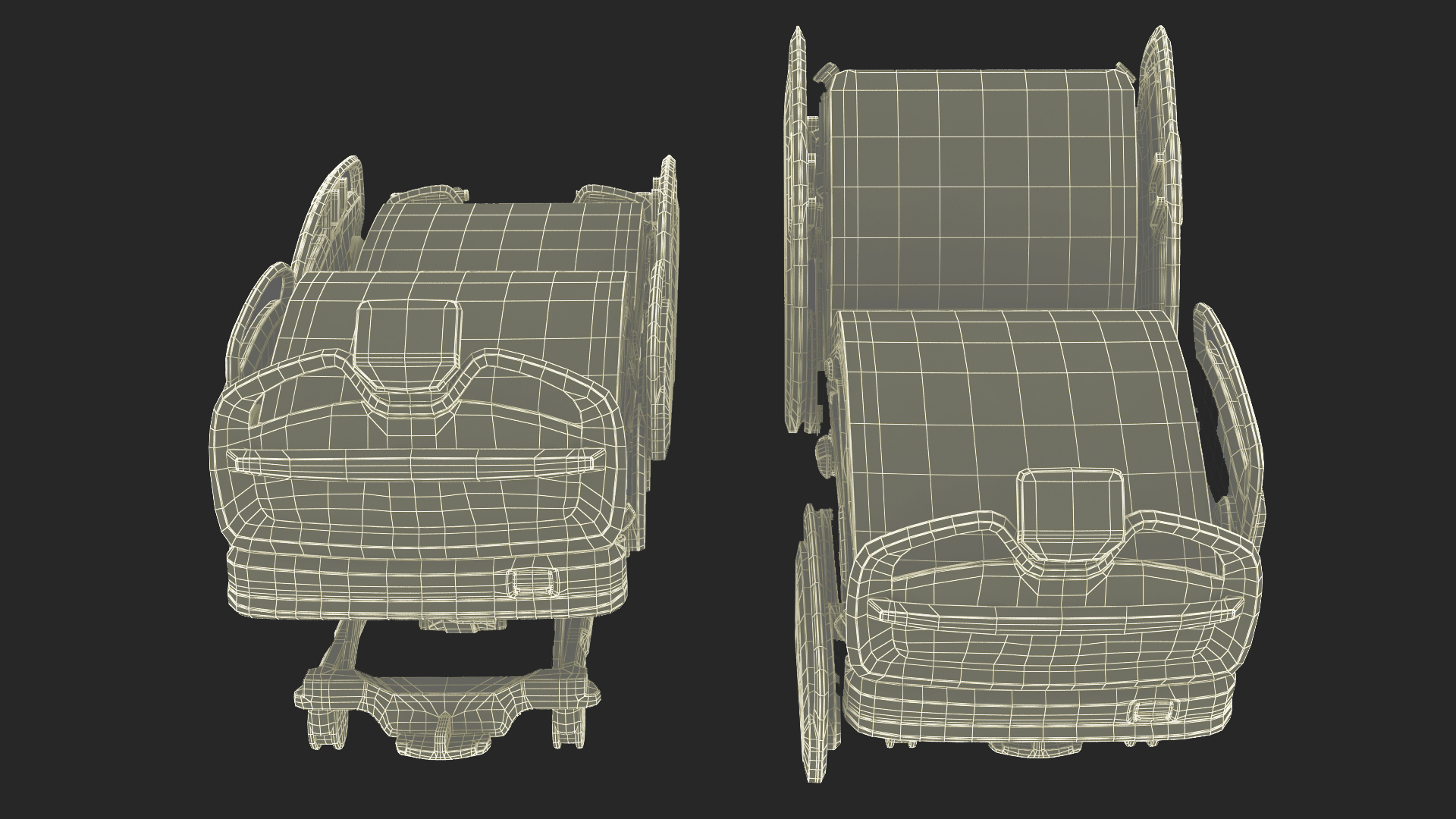 Smart Hospital Bed Rigged for Maya 3D model