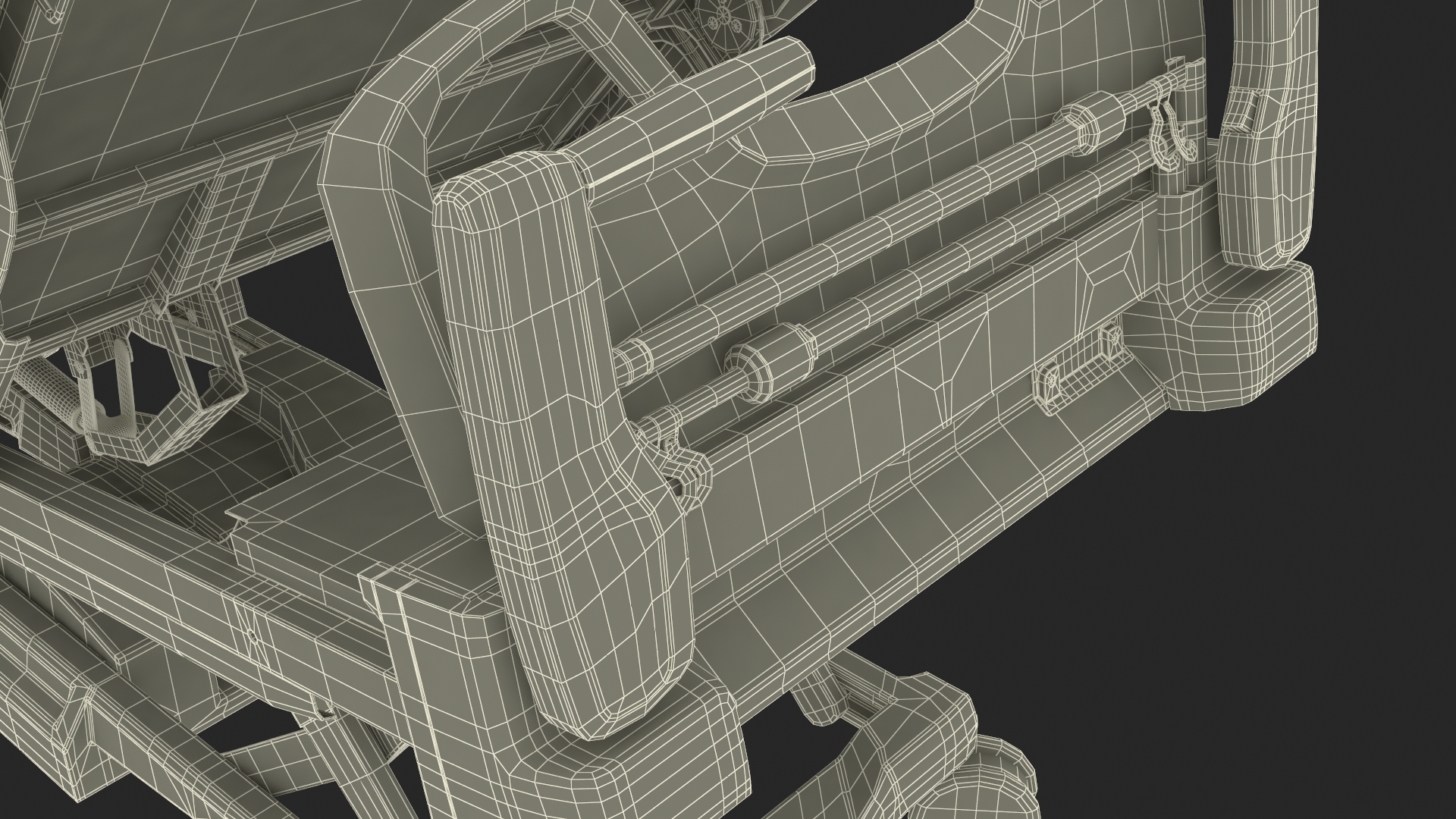 Smart Hospital Bed Rigged for Maya 3D model