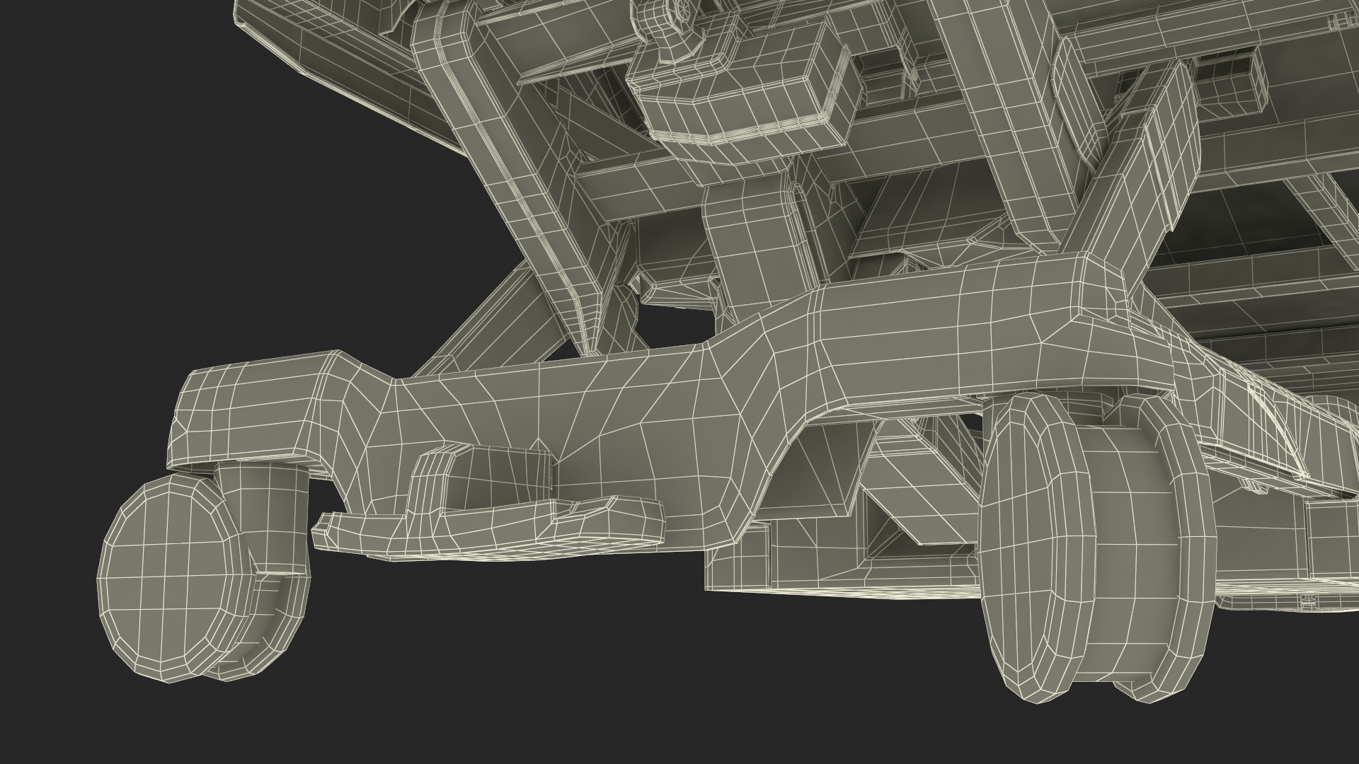 Smart Hospital Bed Rigged for Maya 3D model