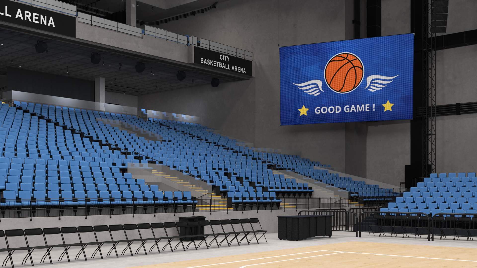 Sport Basketball Arena Indoor Interior - view 7
