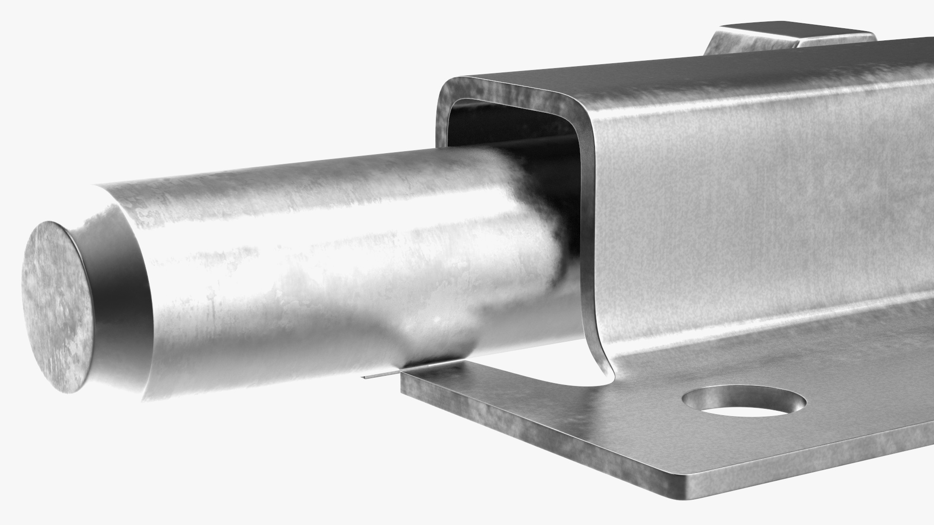 3D model Chrome Door Latch Sliding Lock
