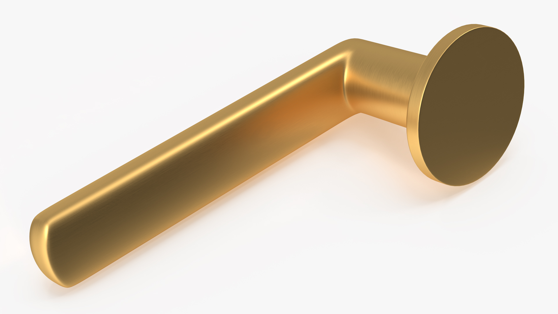 3D Gold Straight Door Handles