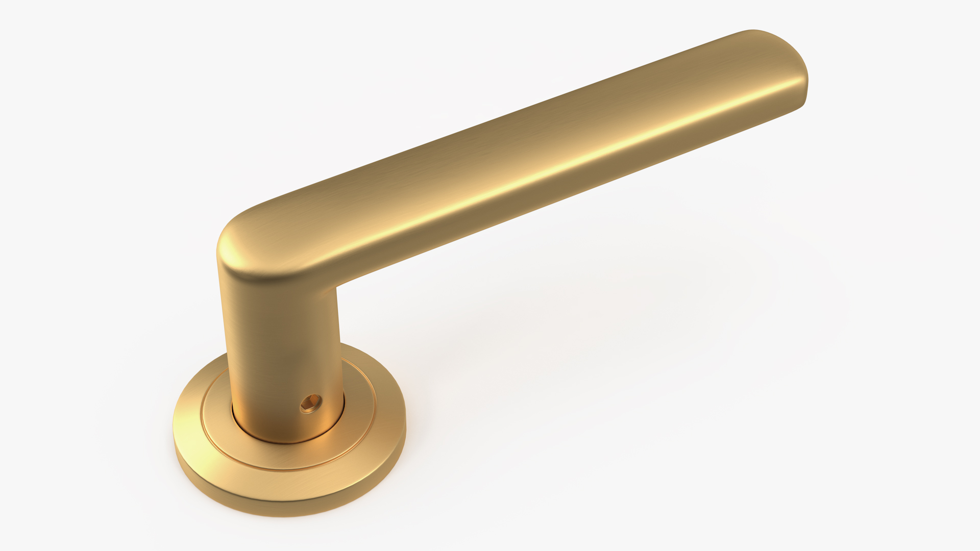 3D Gold Straight Door Handles