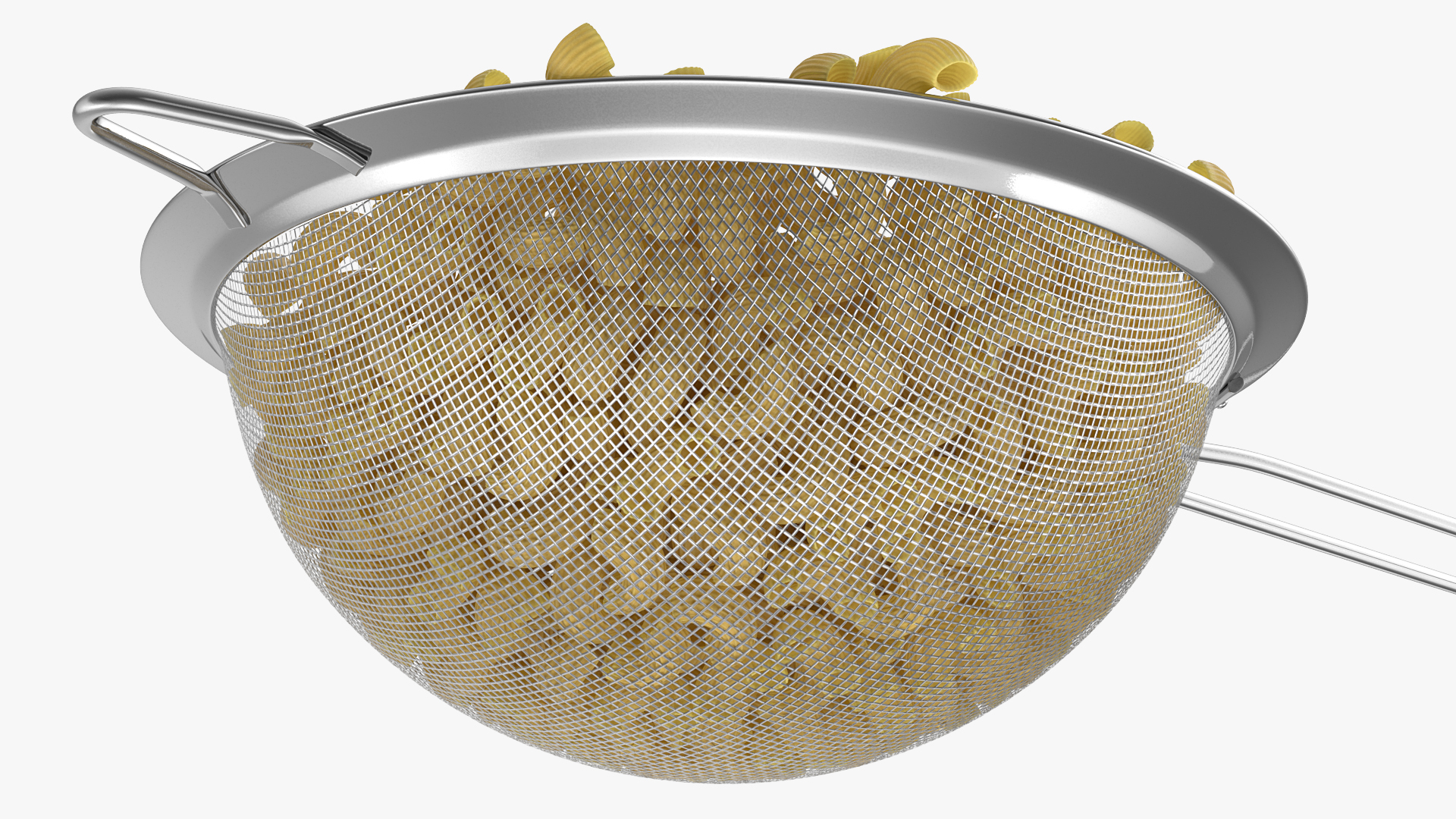 Cooked Elbows Pasta 3D model